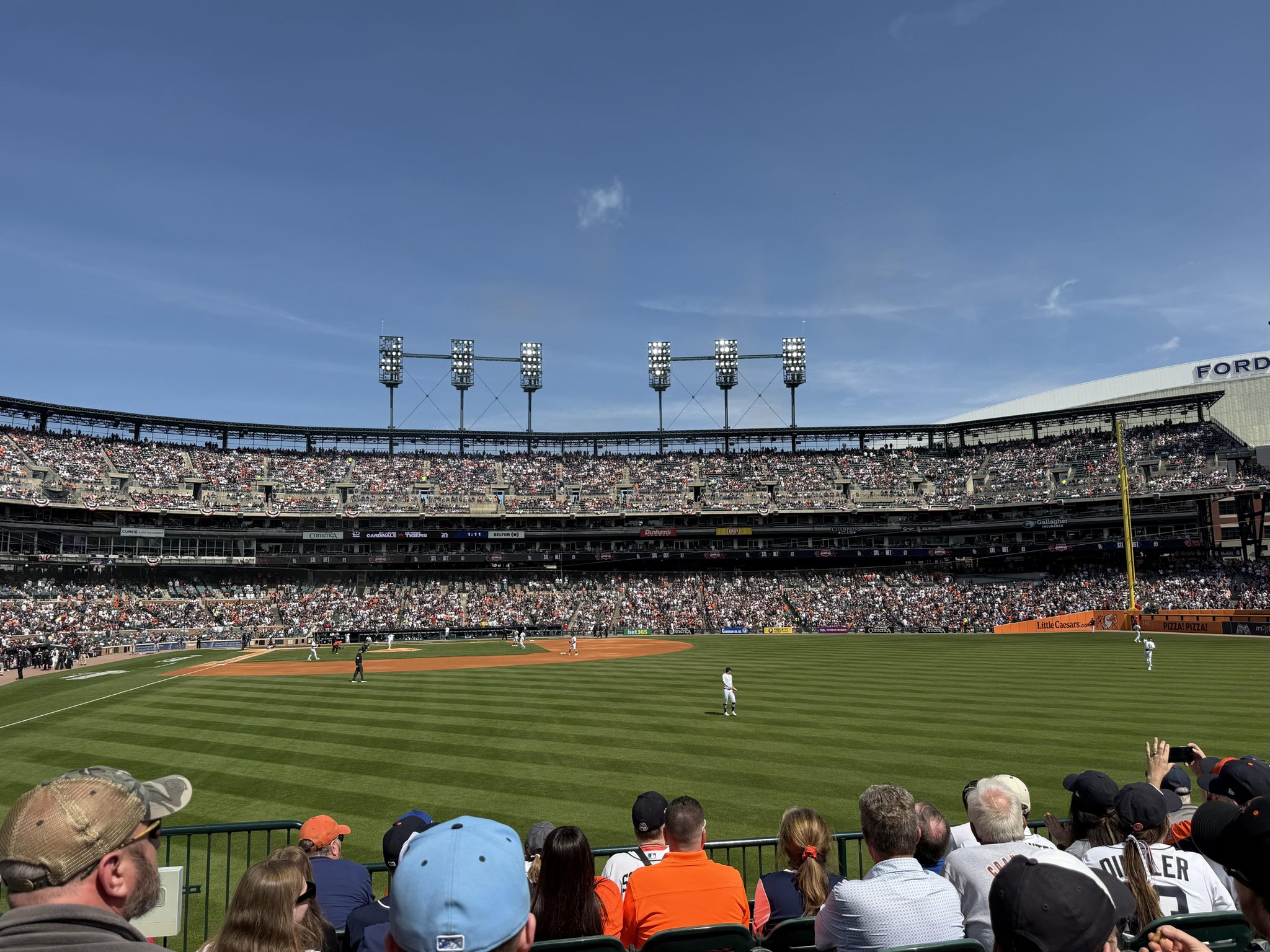 Real Fan View taken from Section 105 at Comerica Park by Rosanna M