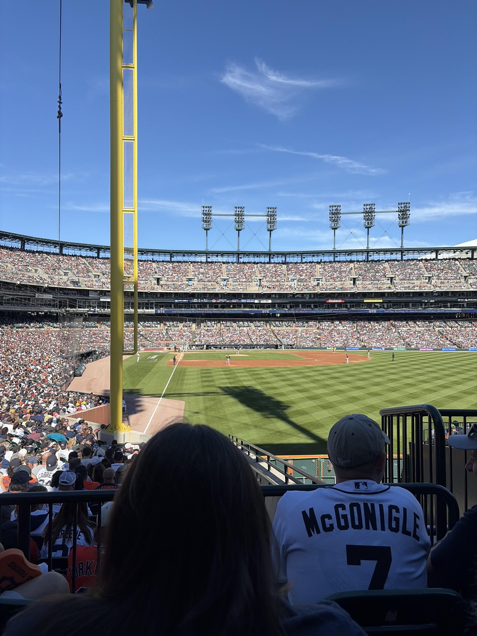 Vue réelle des fans prise de la Section 107 au site Comerica Park par Robin S