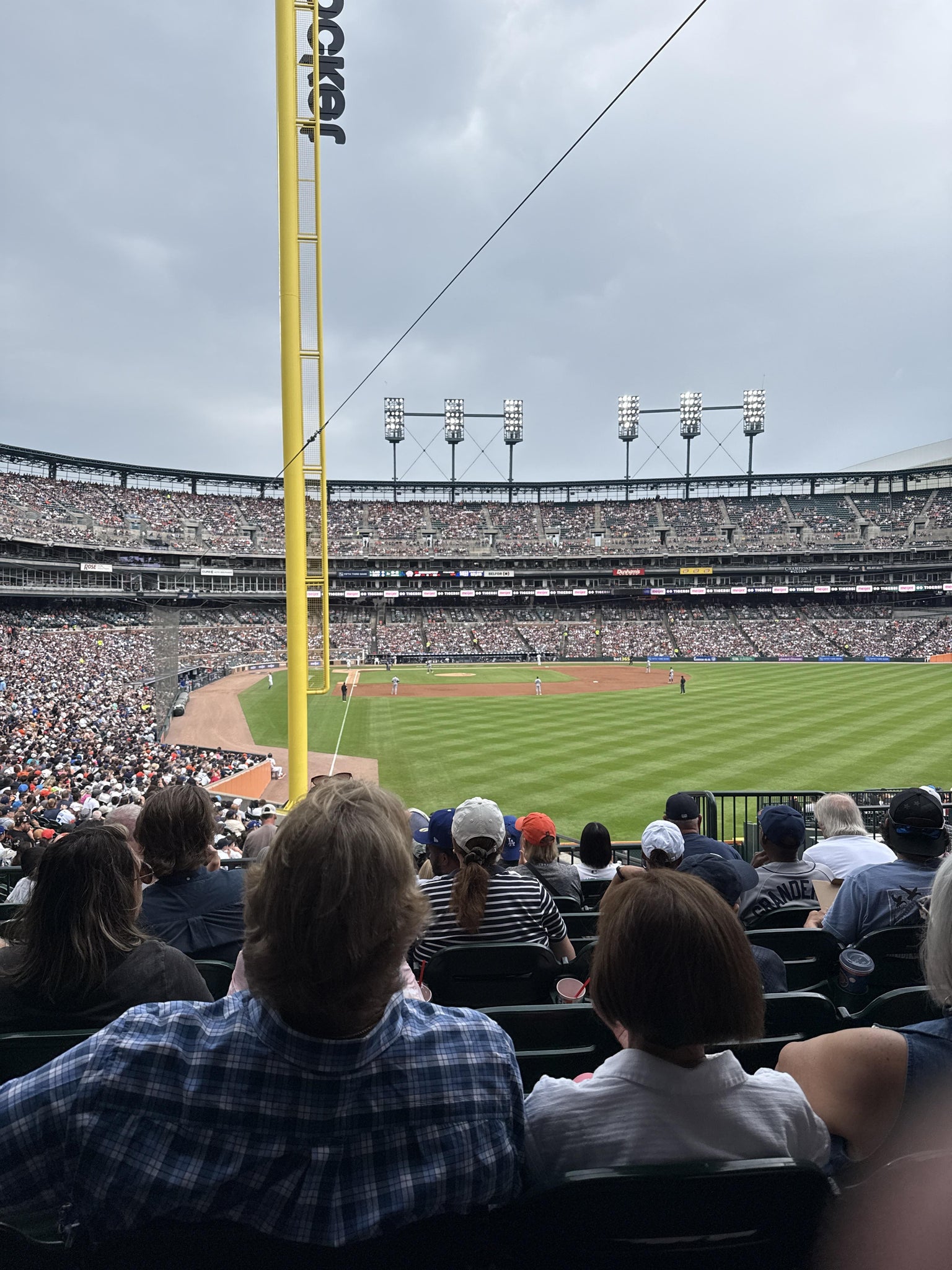 Real Fan View taken from Section 107 at Comerica Park by Richard B