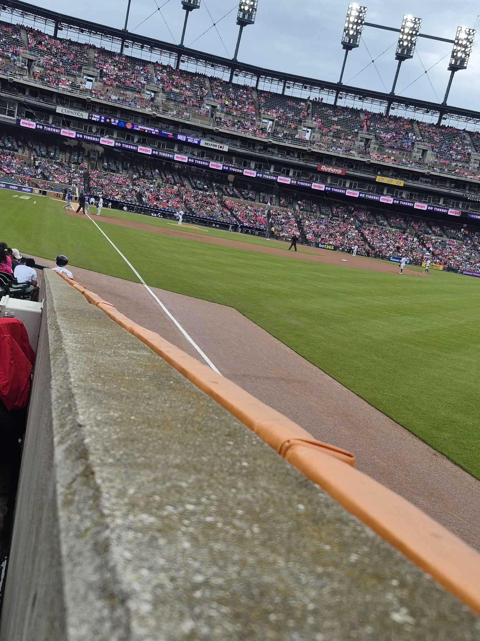 Vue réelle des fans prise de la Section 112 au site Comerica Park par Daniel S