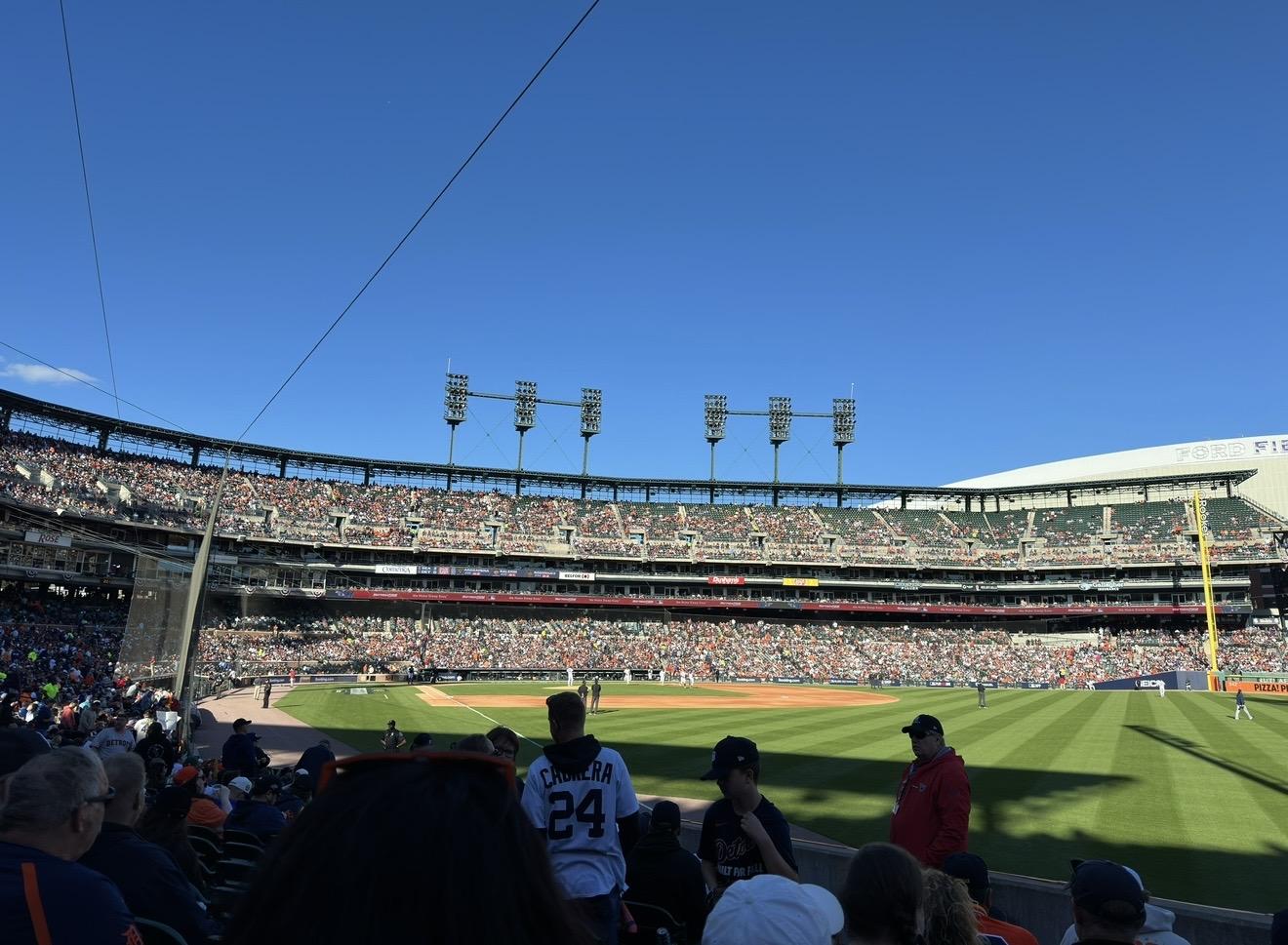 Real Fan View taken from Section 112 at Comerica Park by Lizette J