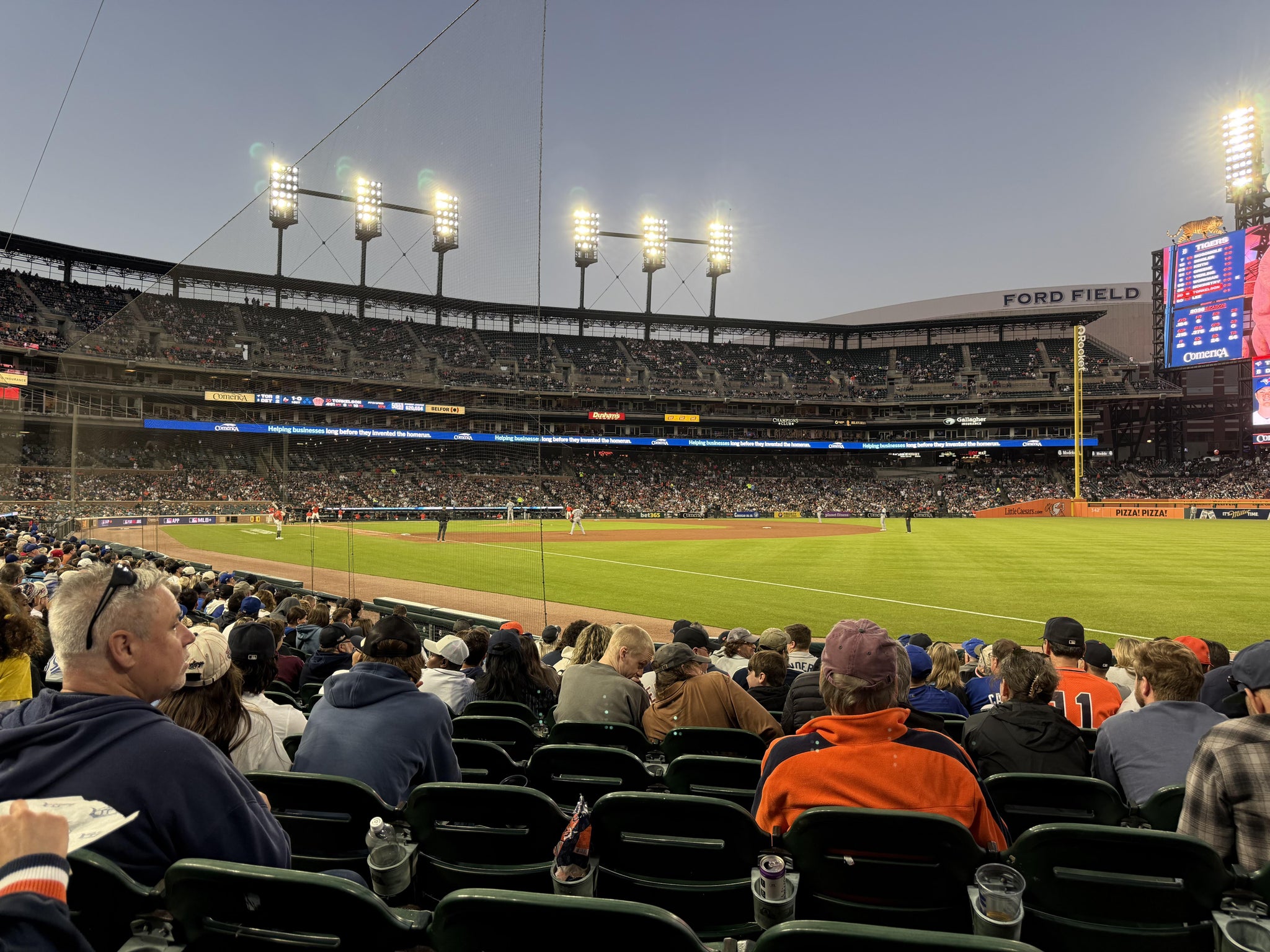Real Fan View taken from Section 114 at Comerica Park by Sarah D