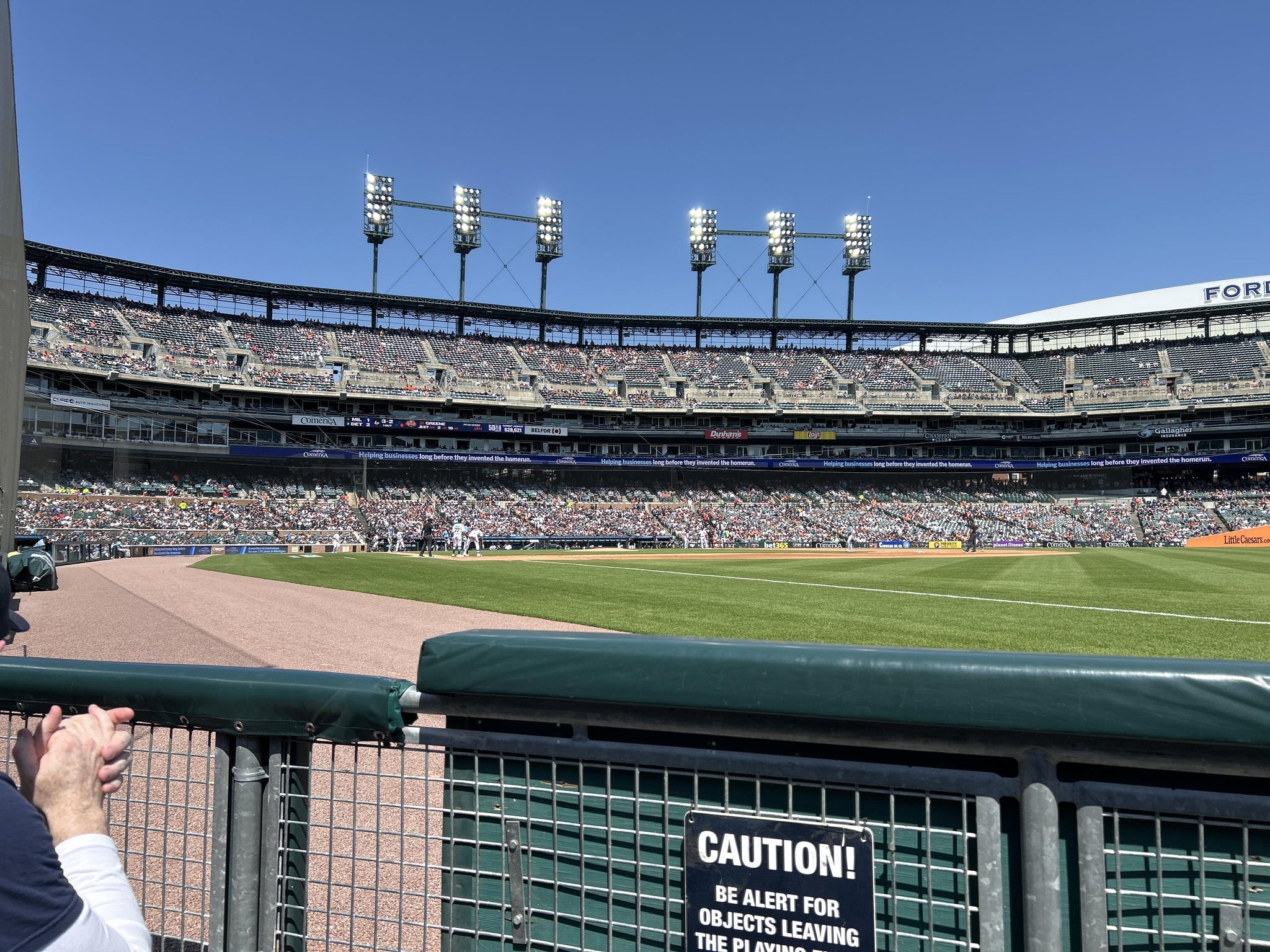 Real Fan View taken from Section 114 at Comerica Park by Anonymous User