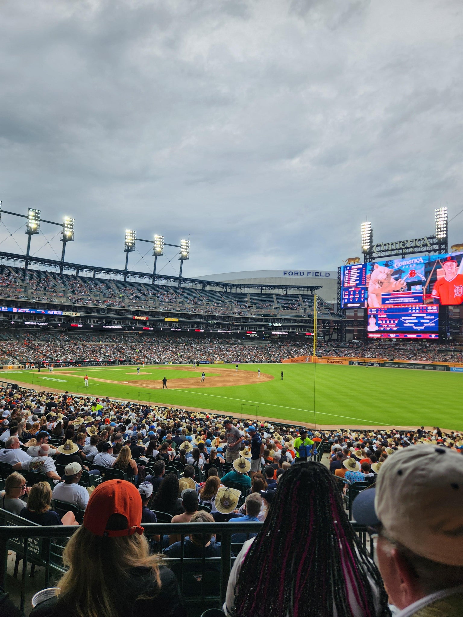 Real Fan View taken from Section 115 at Comerica Park by Brad A