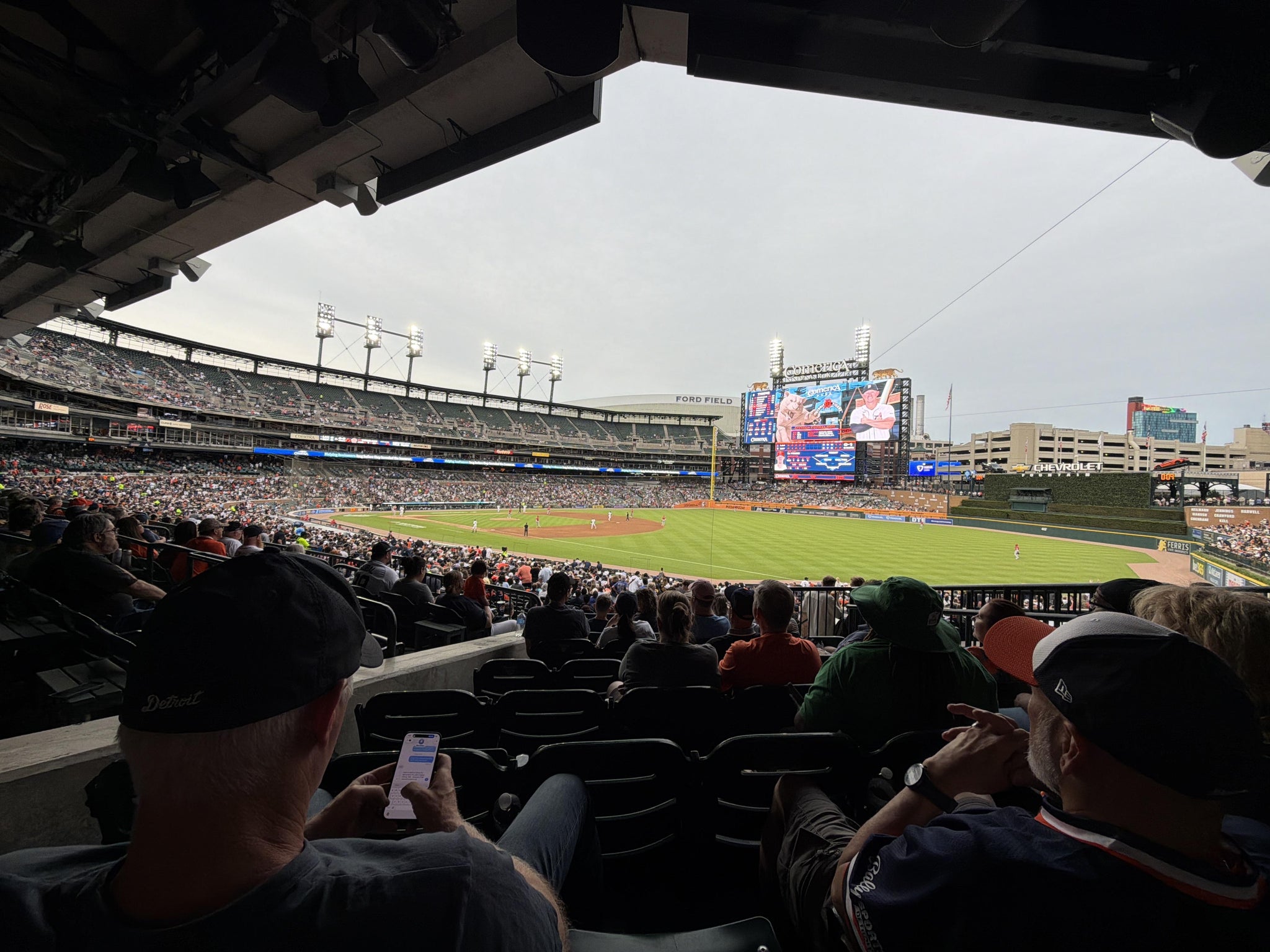 Real Fan View taken from Section 115 at Comerica Park by Jeffrey H