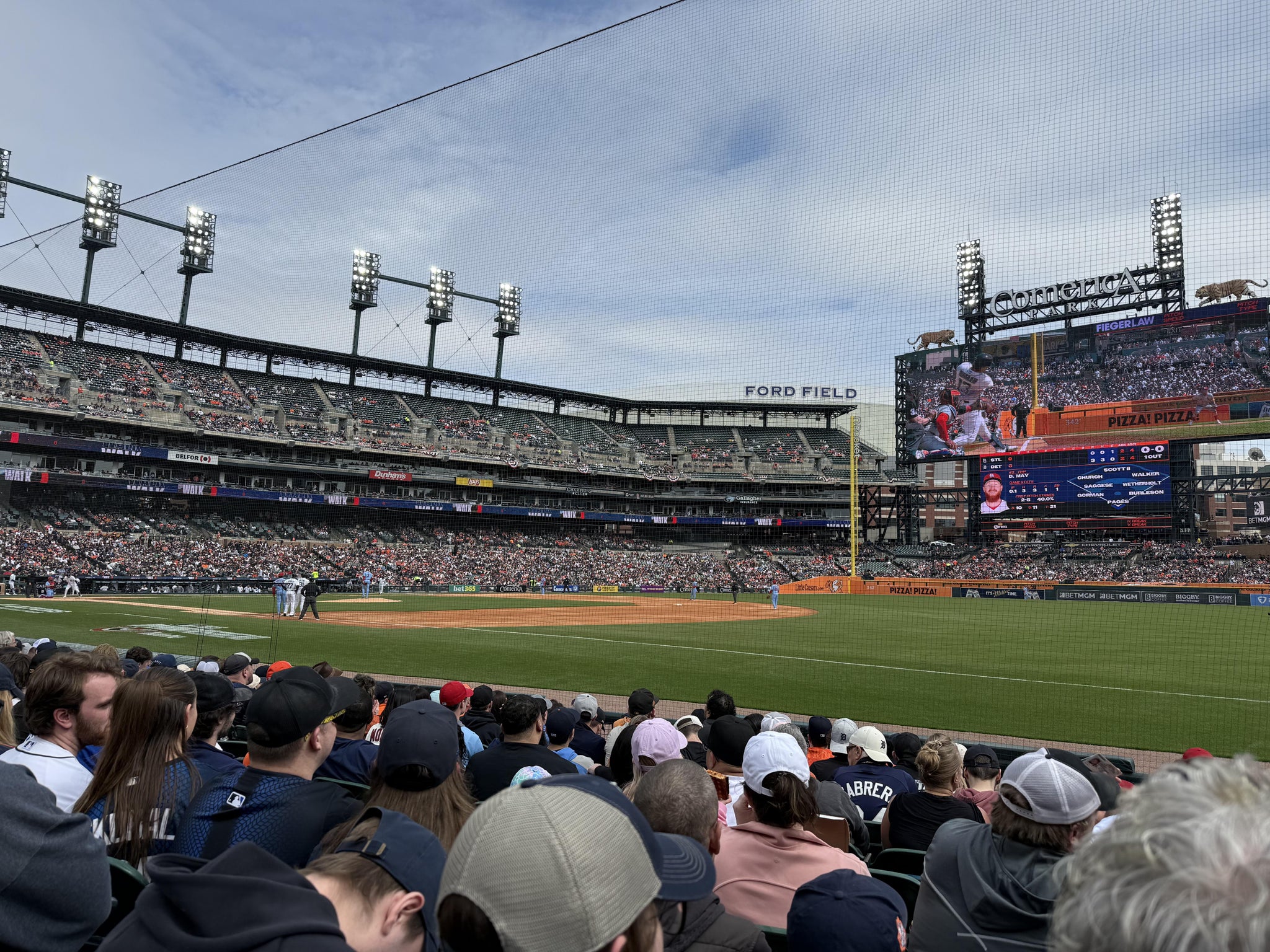 Real Fan View taken from Section 117 at Comerica Park by Josh H
