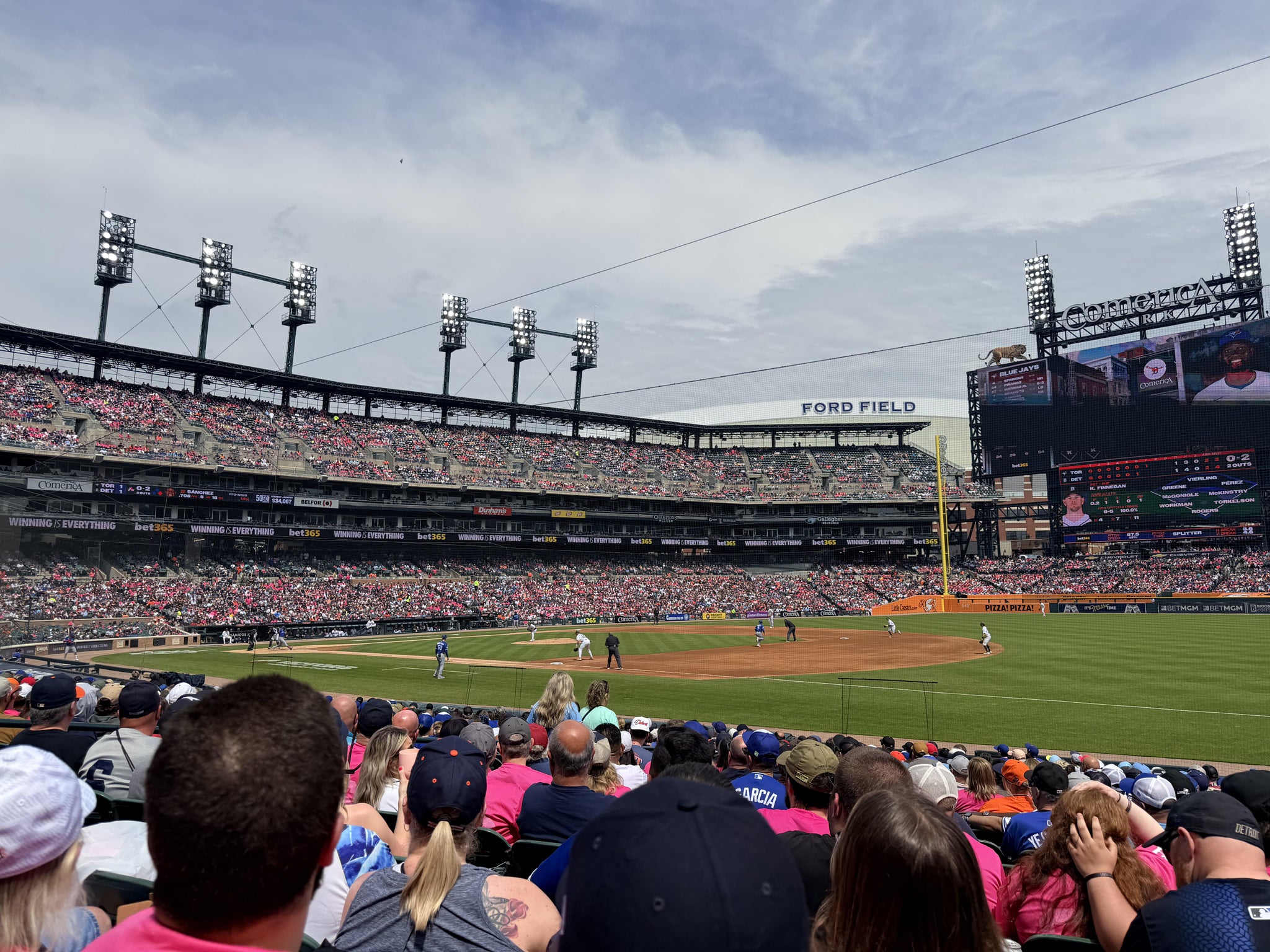 Real Fan View taken from Section 117 at Comerica Park by Jennifer R