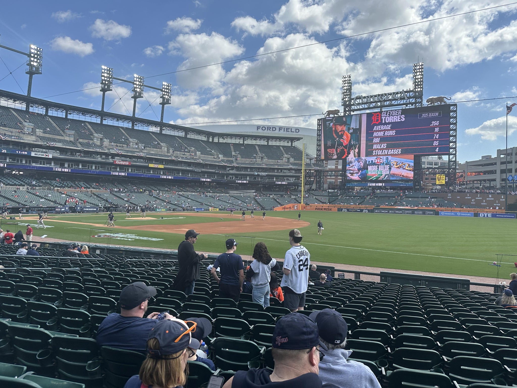 Real Fan View taken from Section 117 at Comerica Park by James M
