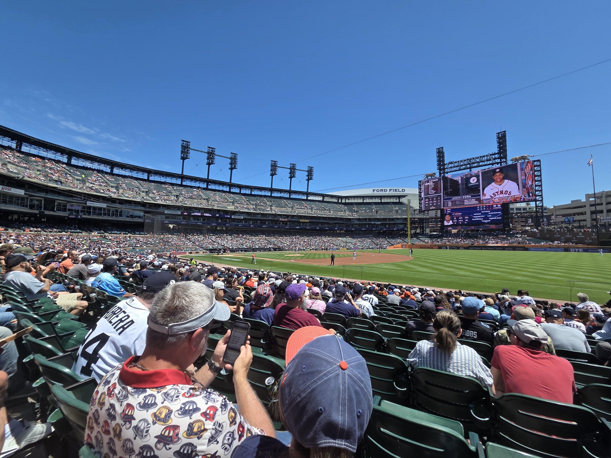 Real Fan View taken from Section 117 at Comerica Park by Chuck H