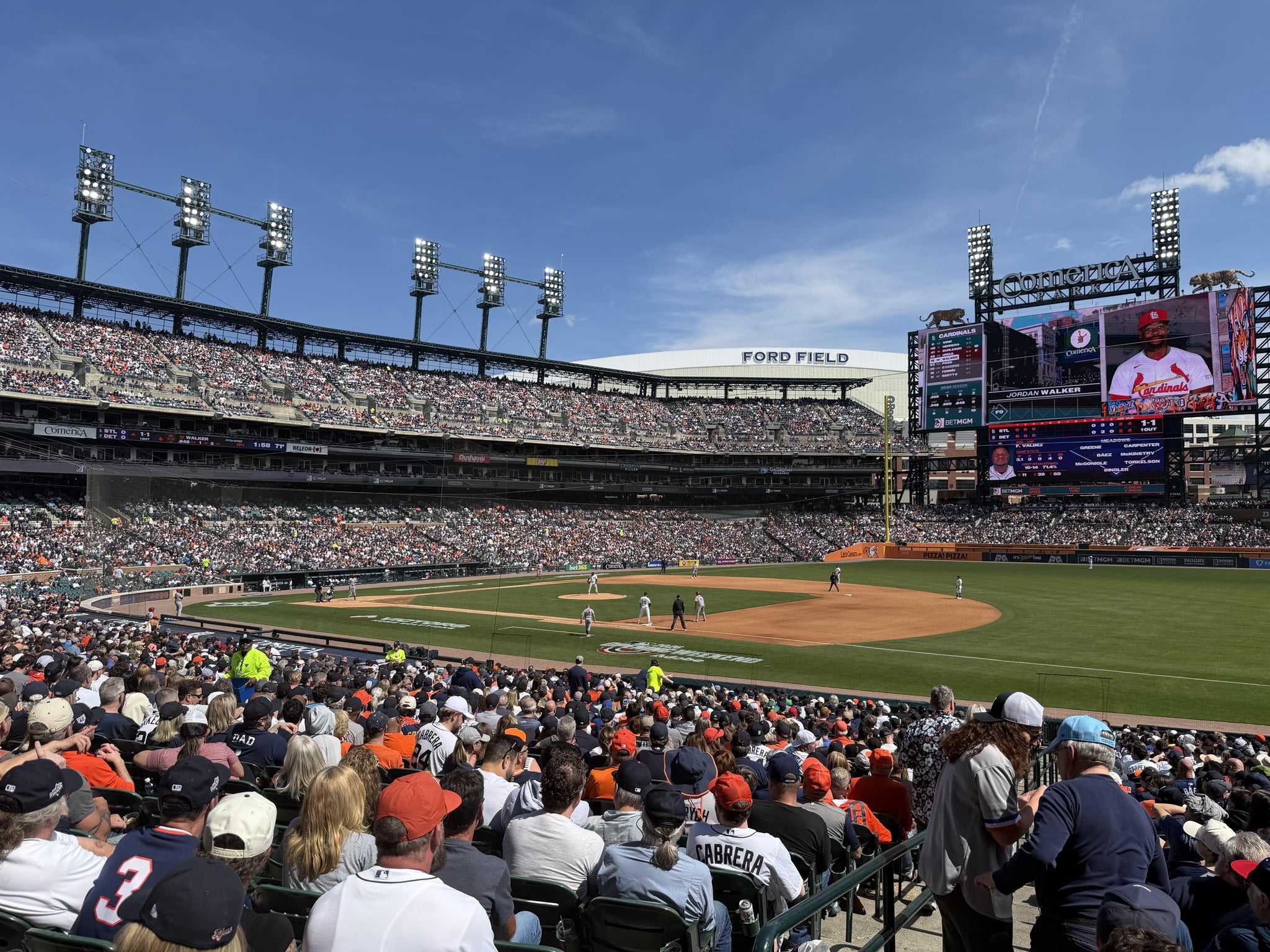 Real Fan View taken from Section 117 at Comerica Park by Anonymous User