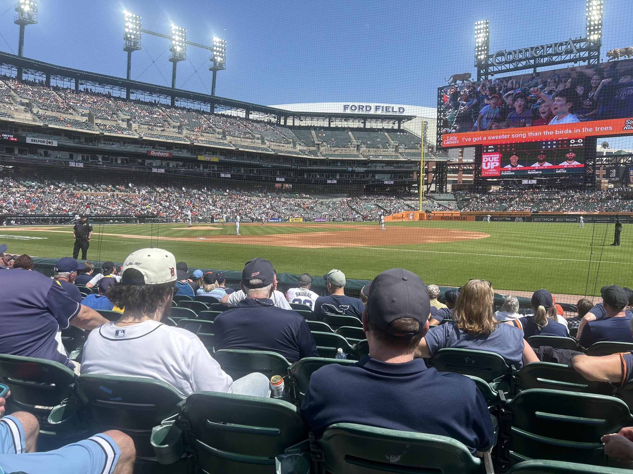 Real Fan View taken from Section 118 at Comerica Park by Anonymous User