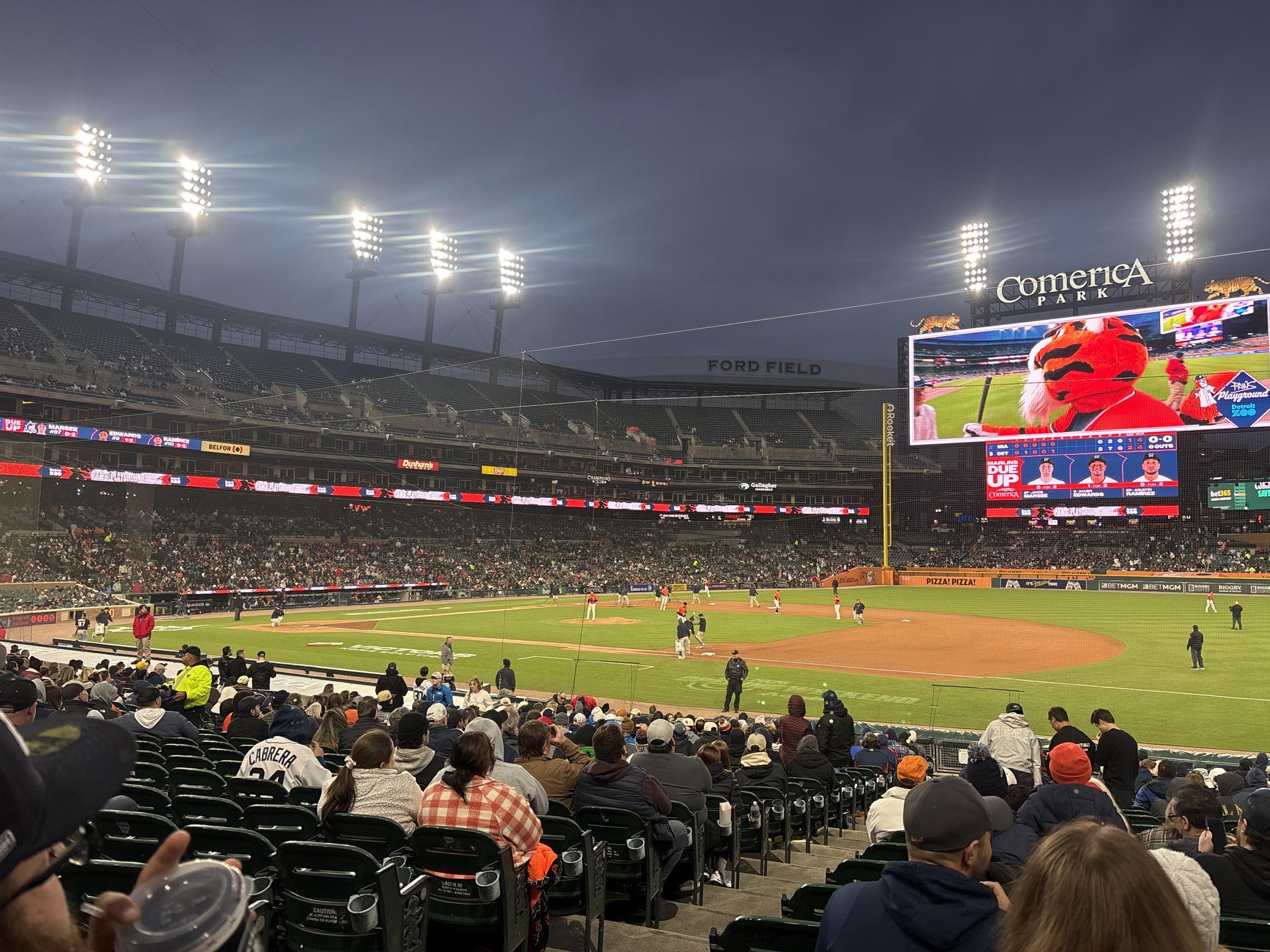Real Fan View taken from Section 118 at Comerica Park by Brandon T