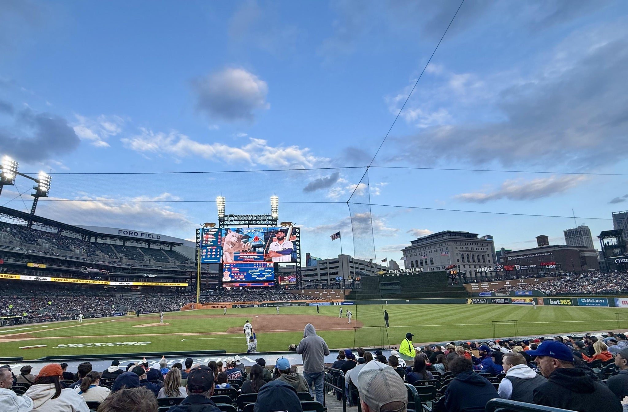 Real Fan View taken from Section 121 at Comerica Park by Patricia A