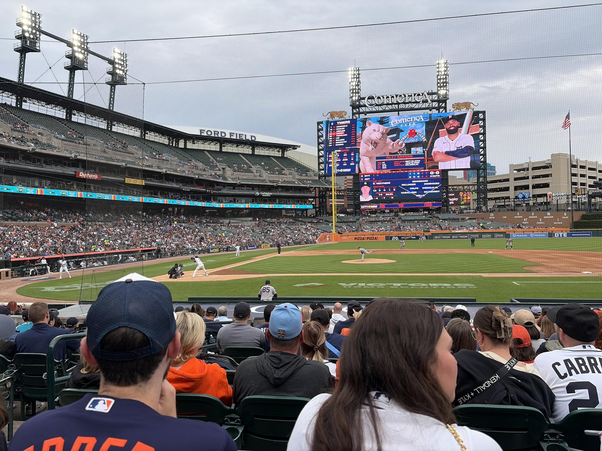 Real Fan View taken from Section 122 at Comerica Park by Laura R