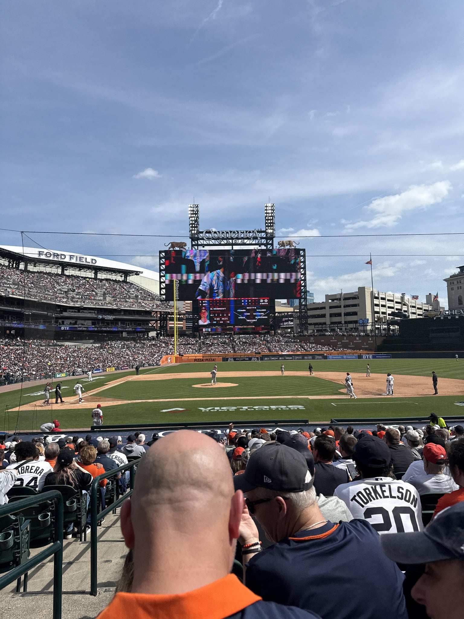 Real Fan View taken from Section 122 at Comerica Park by Doug B