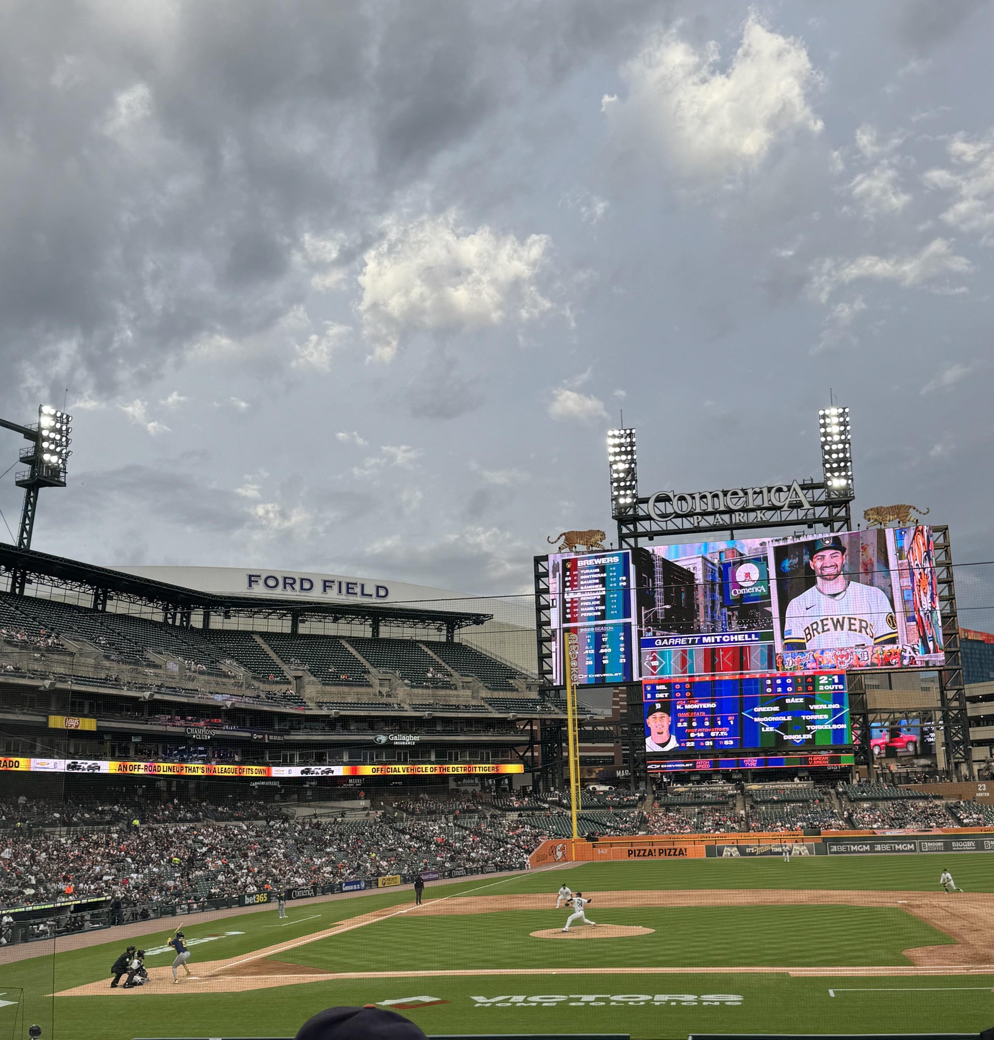 Real Fan View taken from Section 122 at Comerica Park by David H