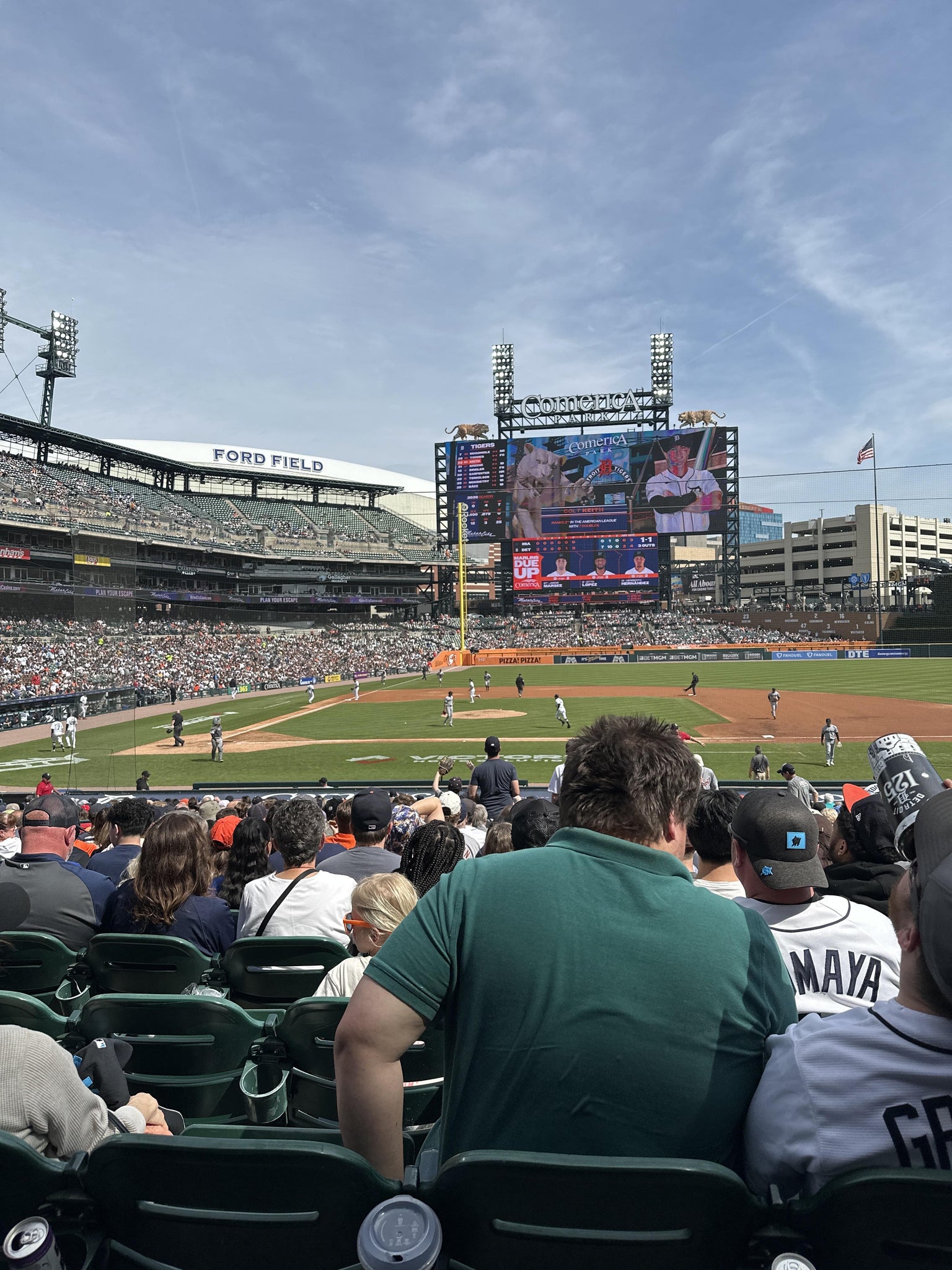 Real Fan View taken from Section 122 at Comerica Park by Christopher R