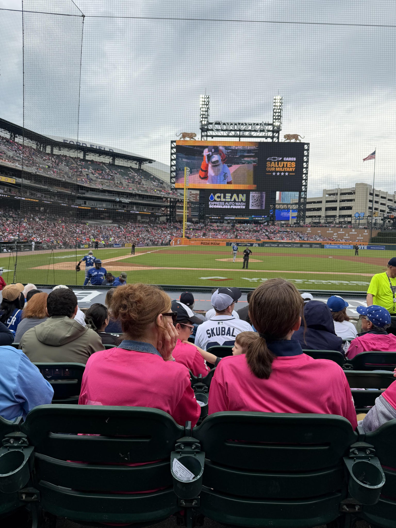 Real Fan View taken from Section 123 at Comerica Park by Robert P