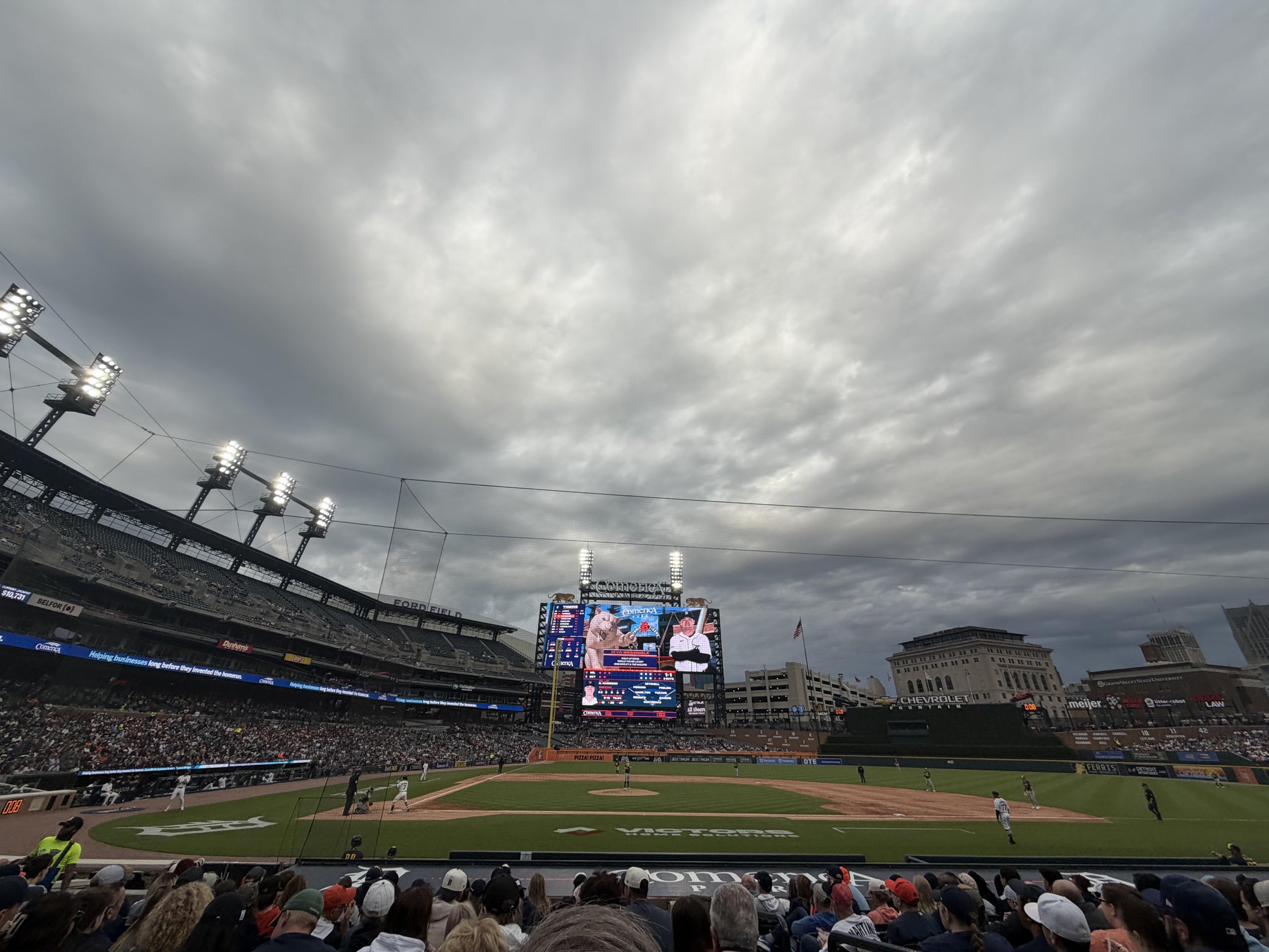 Real Fan View taken from Section 123 at Comerica Park by Aj K