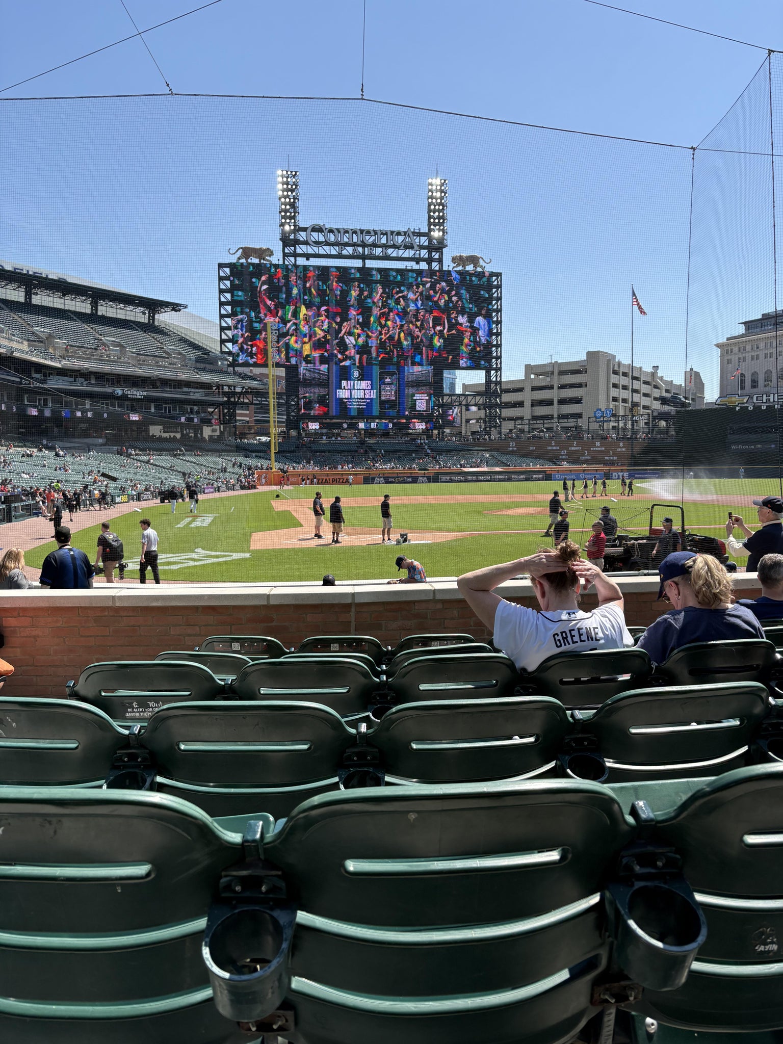 Vue réelle des fans prise de la Section 124 au site Comerica Park par Sarah M