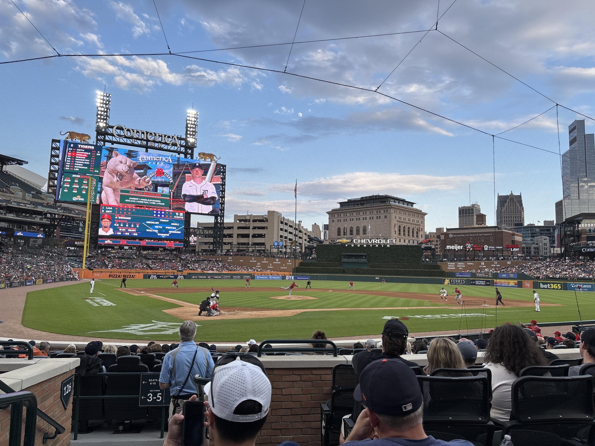 Real Fan View taken from Section 125 at Comerica Park by Julie L