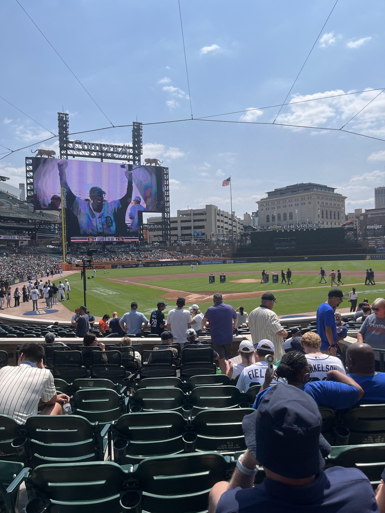 Vue réelle des fans prise de la Section 126 au site Comerica Park par Eric G