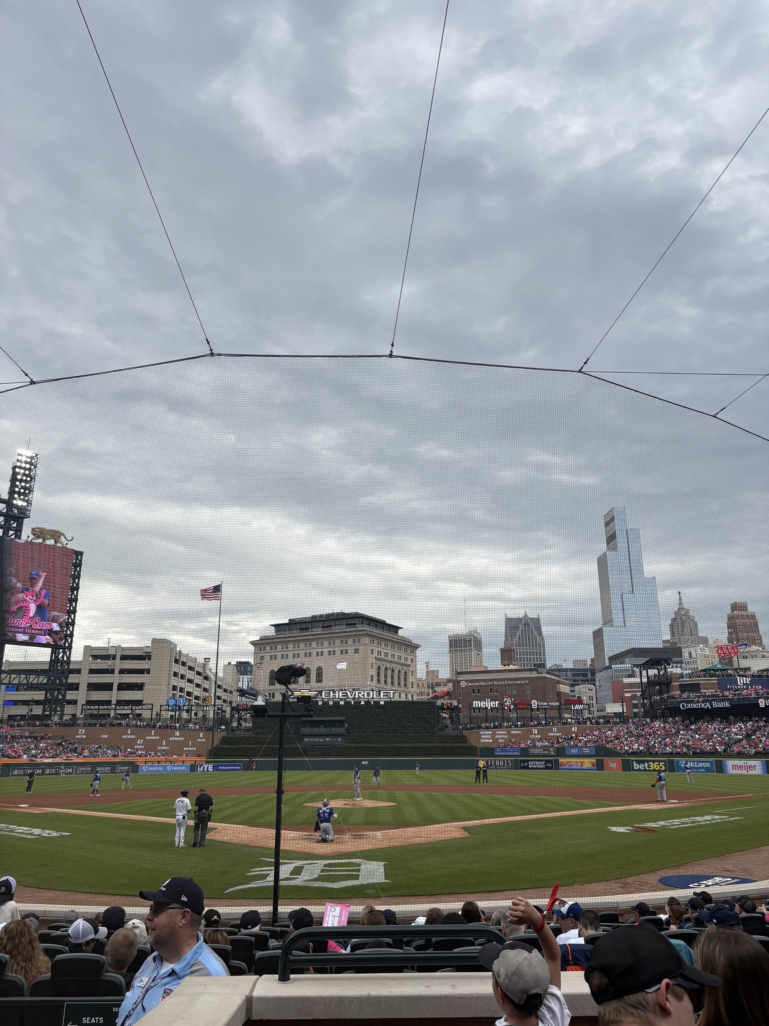 Real Fan View taken from Section 127 at Comerica Park by Kenneth C