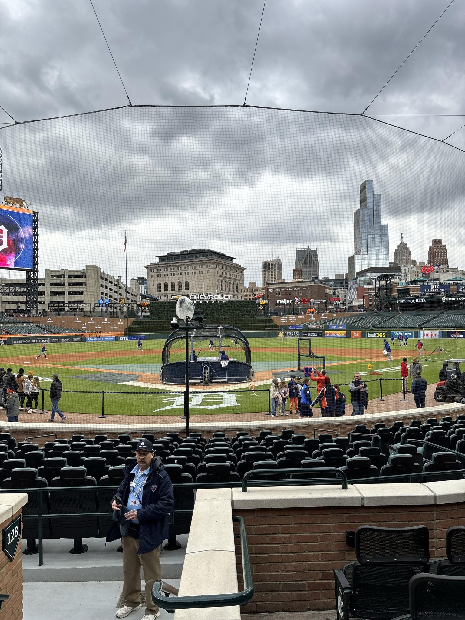 Real Fan View taken from Section 127 at Comerica Park by Evan F