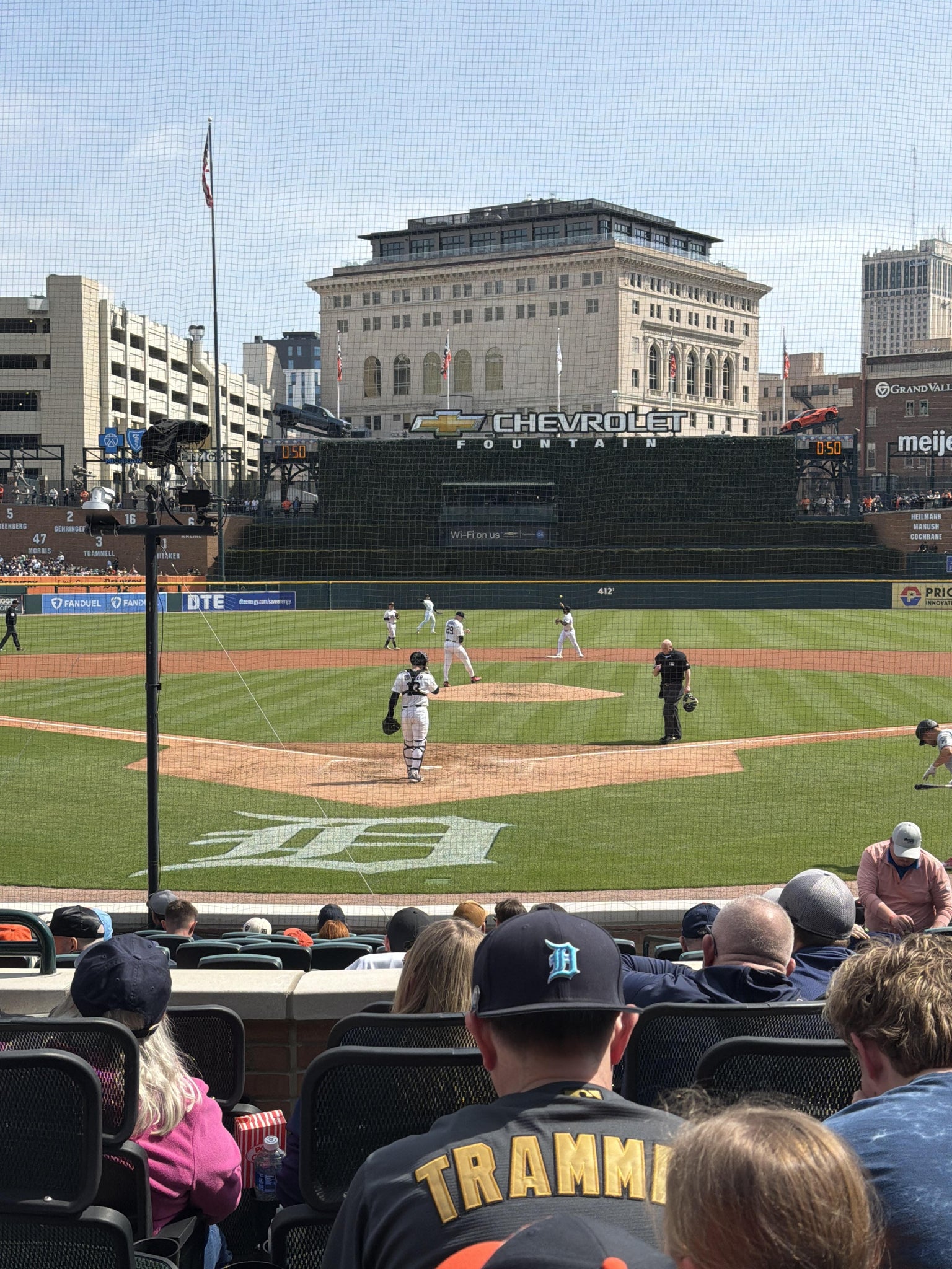 Real Fan View taken from Section 127 at Comerica Park by Michael K