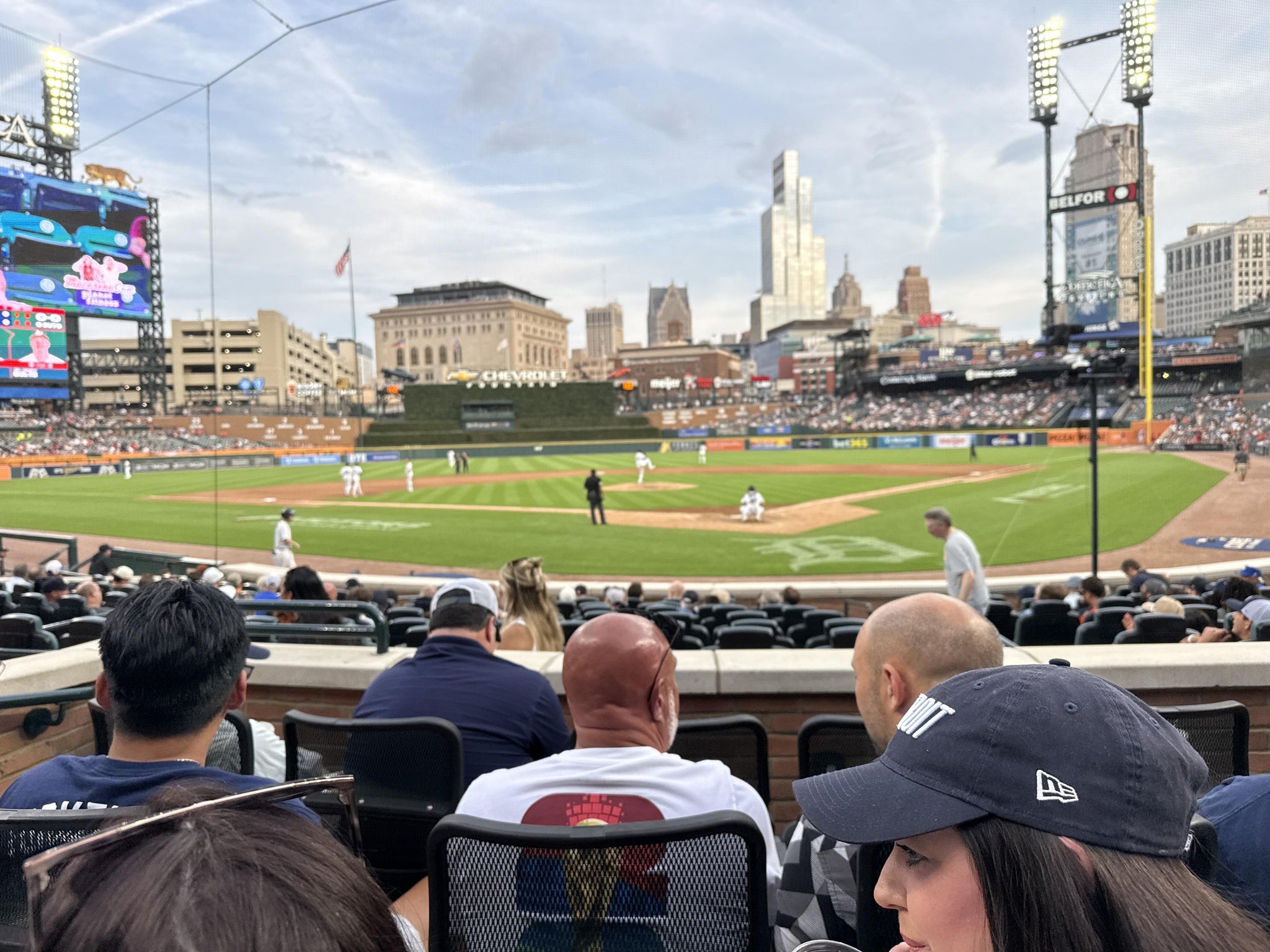 Vue réelle des fans prise de la Section 129 au site Comerica Park par David G