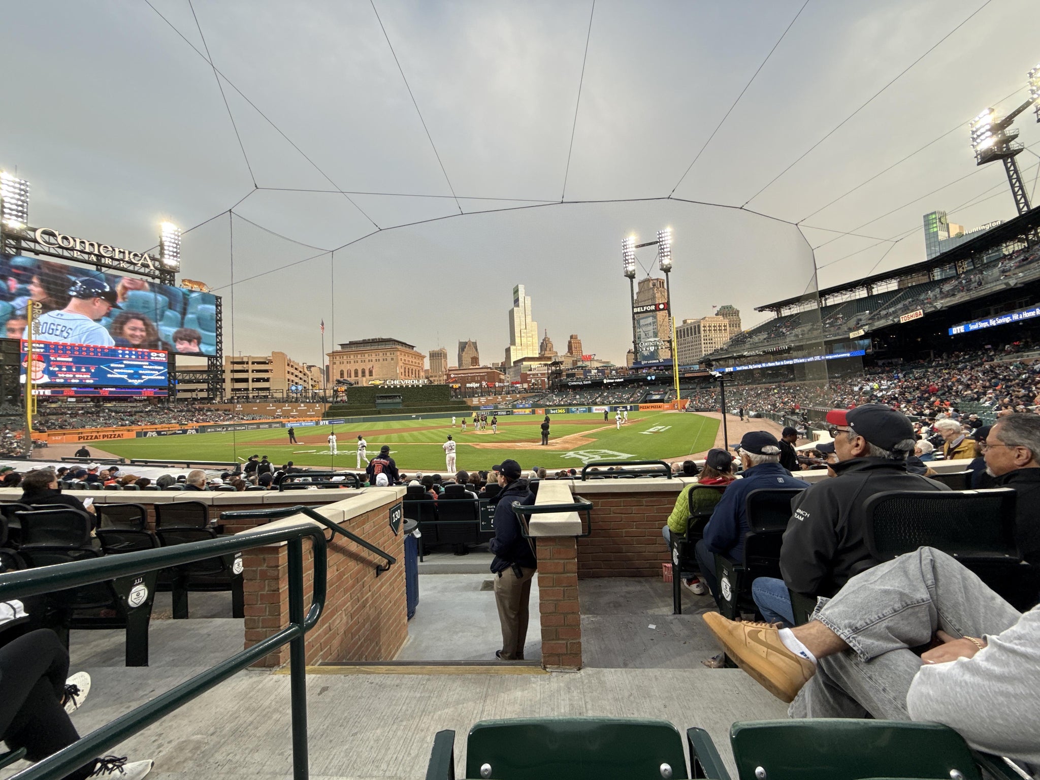 Real Fan View taken from Section 129 at Comerica Park by Kaitlin F