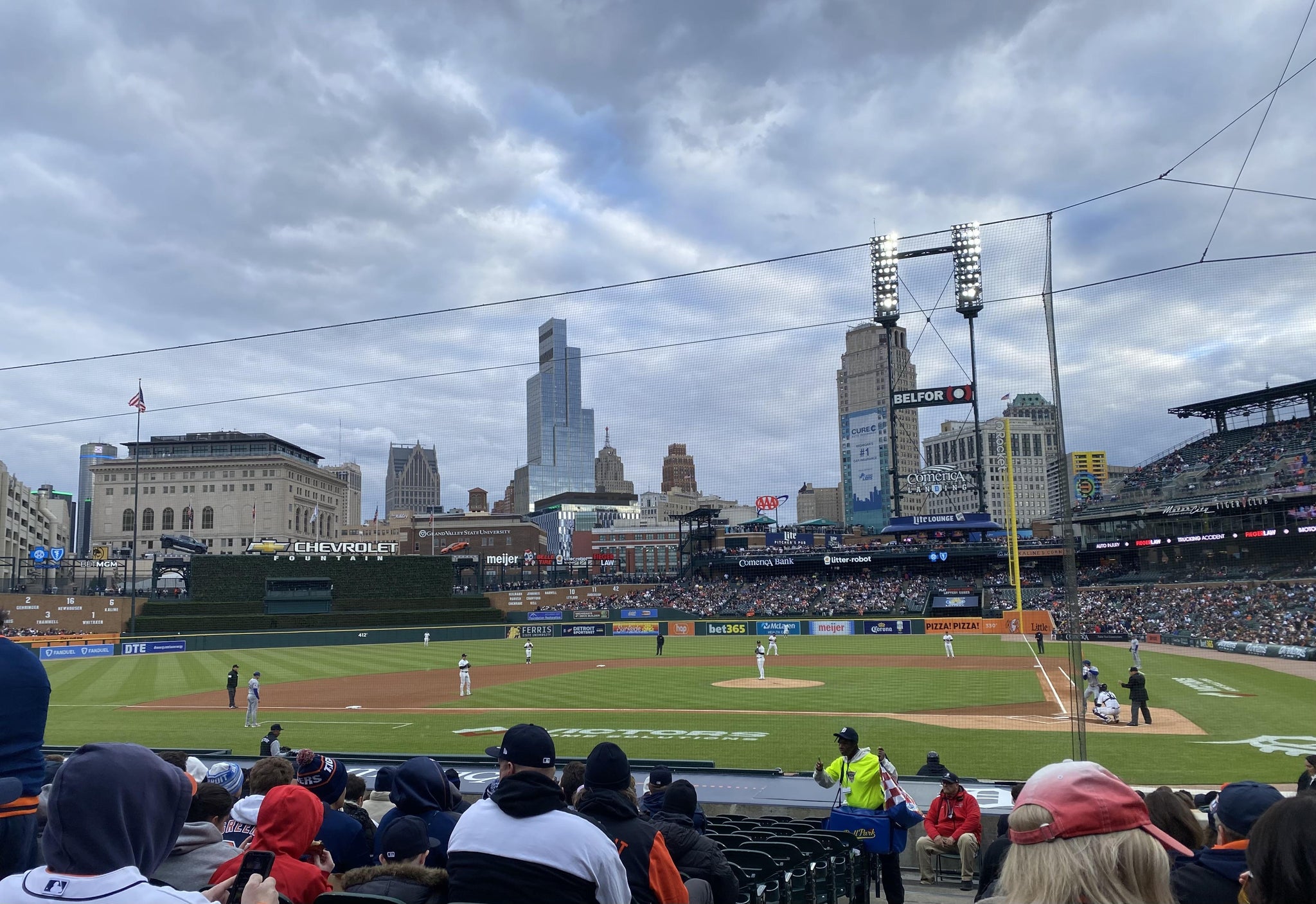 Real Fan View taken from Section 131 at Comerica Park by Myriam R