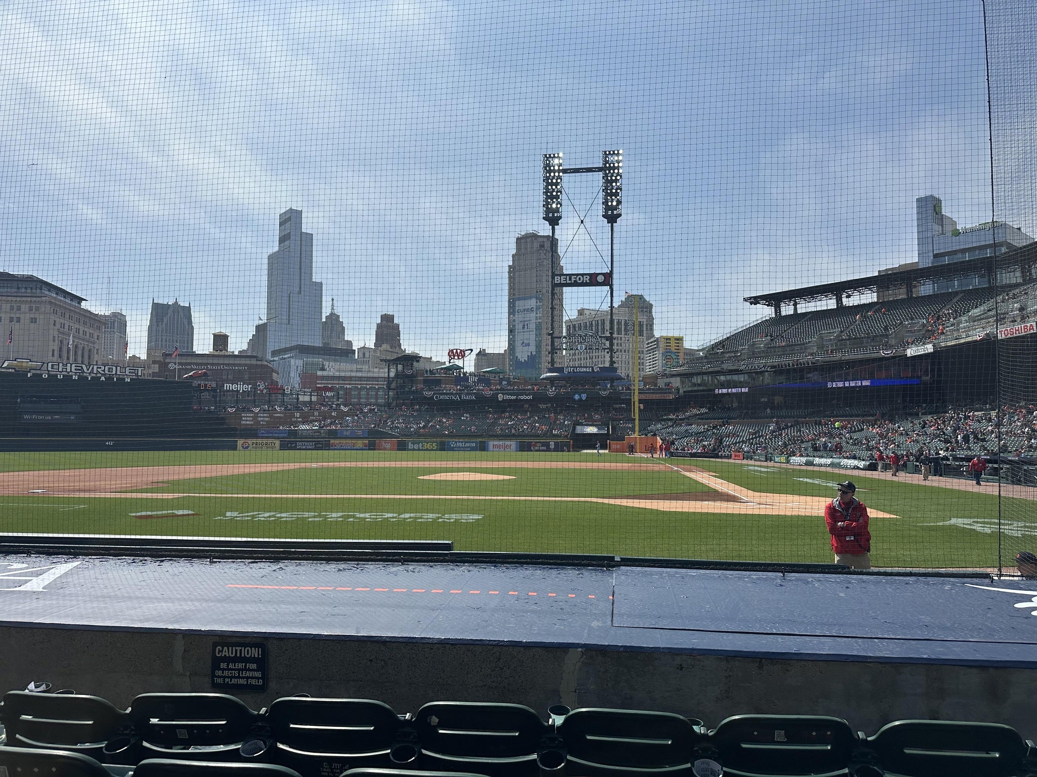 Real Fan View taken from Section 132 at Comerica Park by Elizabeth K