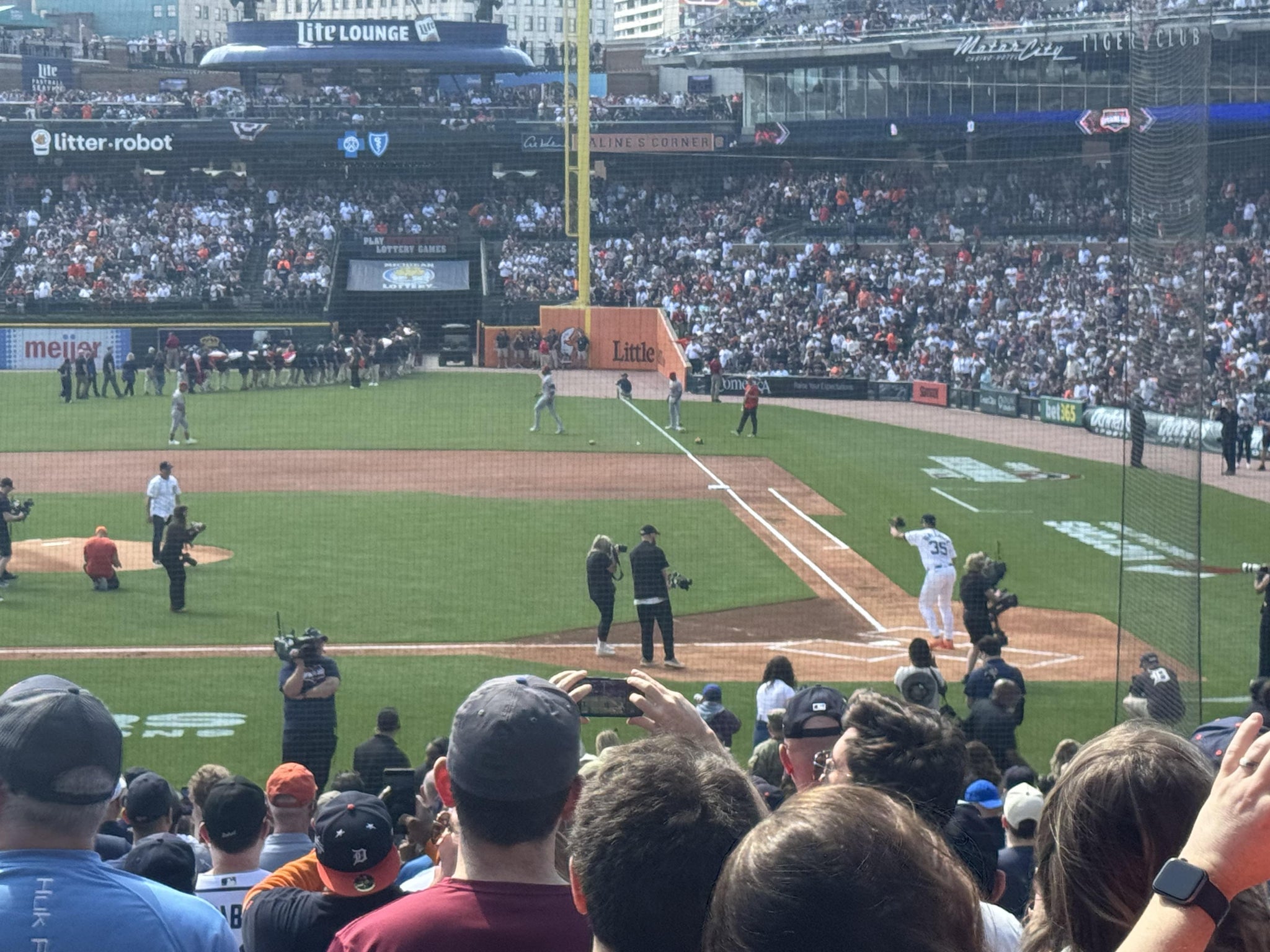Real Fan View taken from Section 132 at Comerica Park by Patty D