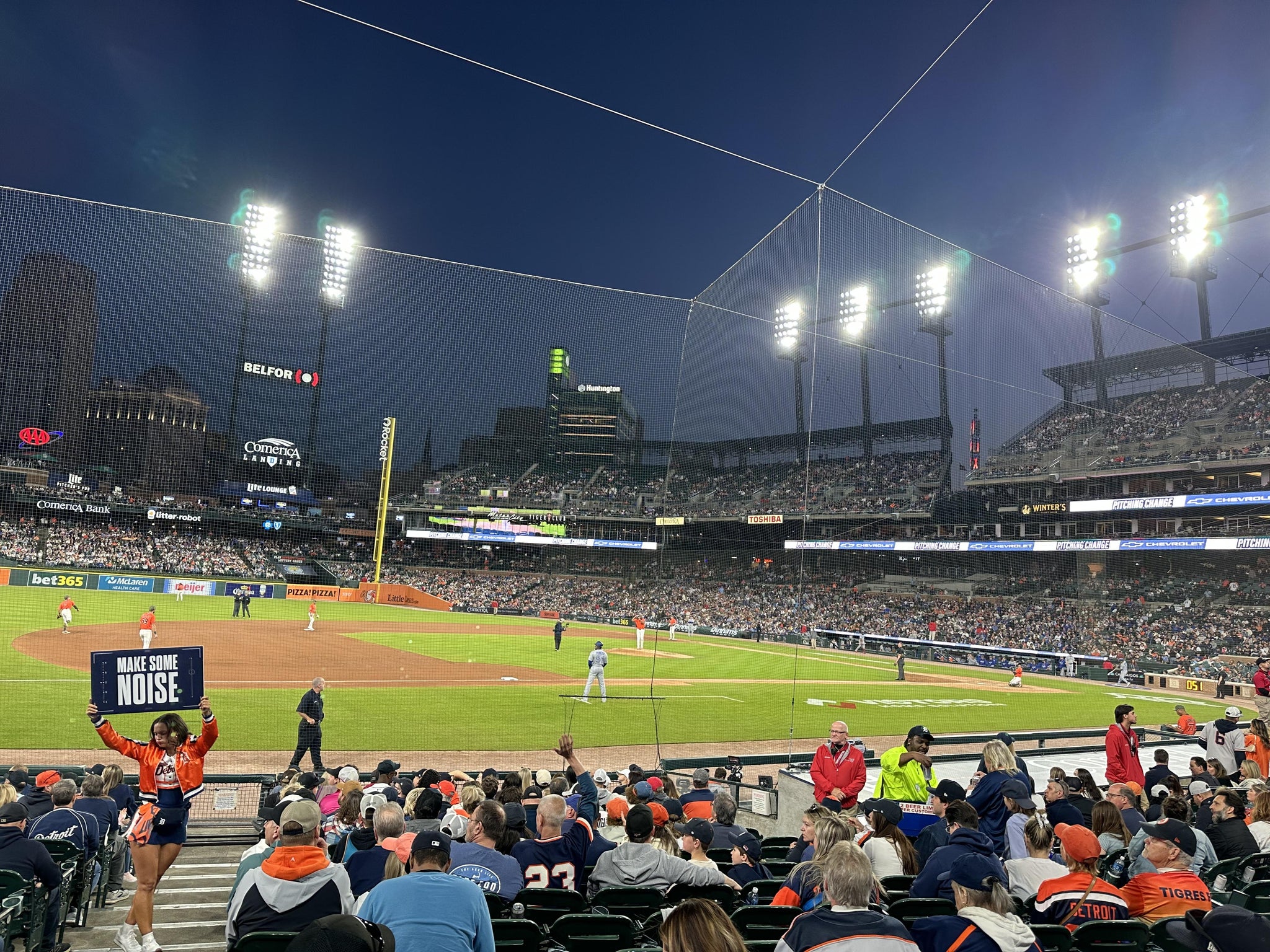 Real Fan View taken from Section 136 at Comerica Park by Michael K
