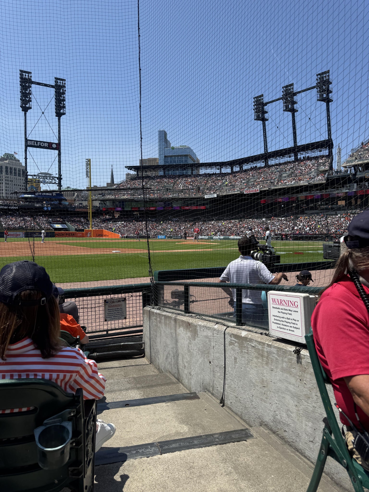 Vue réelle des fans prise de la Section 136 au site Comerica Park par Parth V