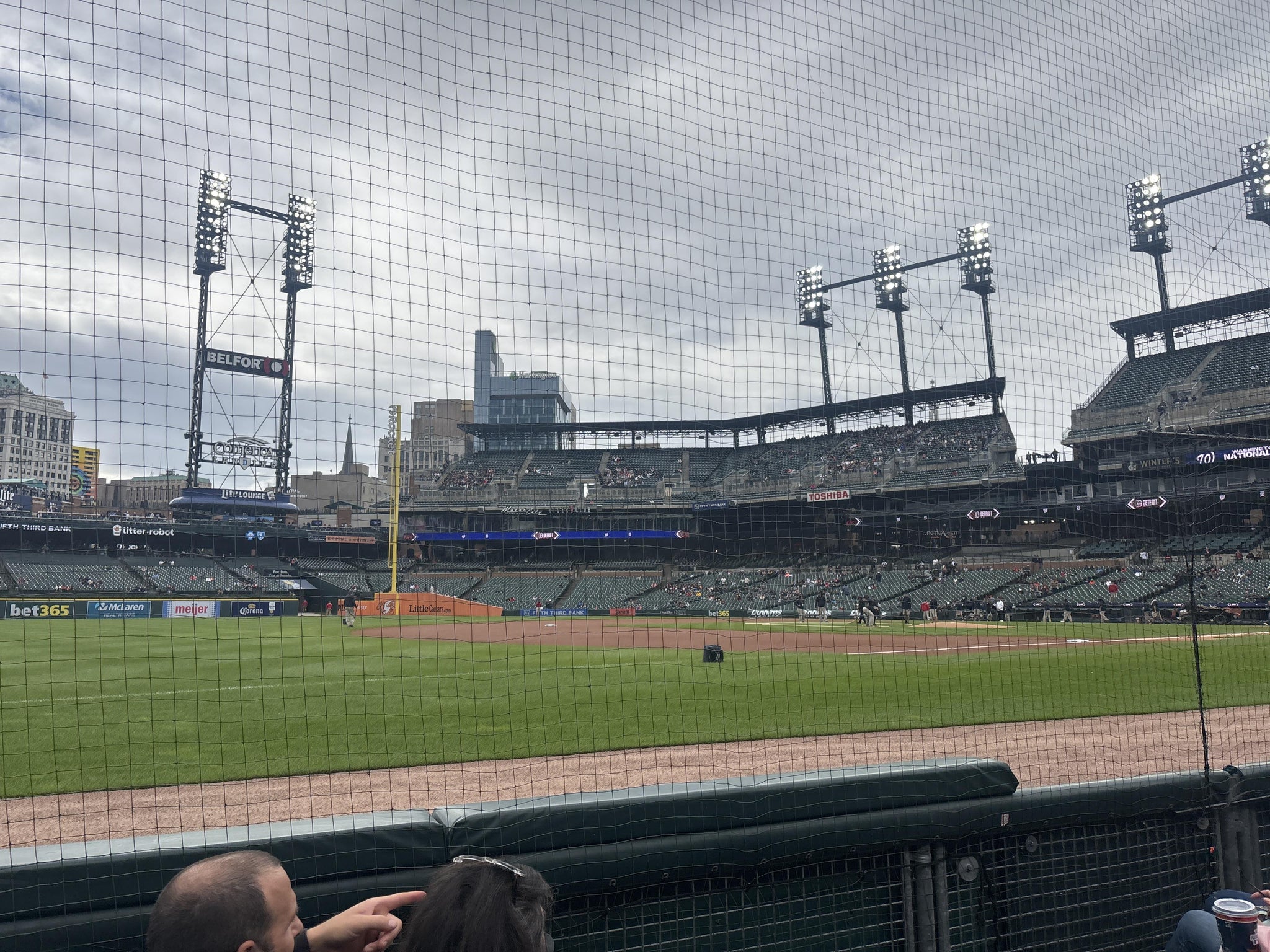 Vue réelle des fans prise de la Section 138 au site Comerica Park par James S
