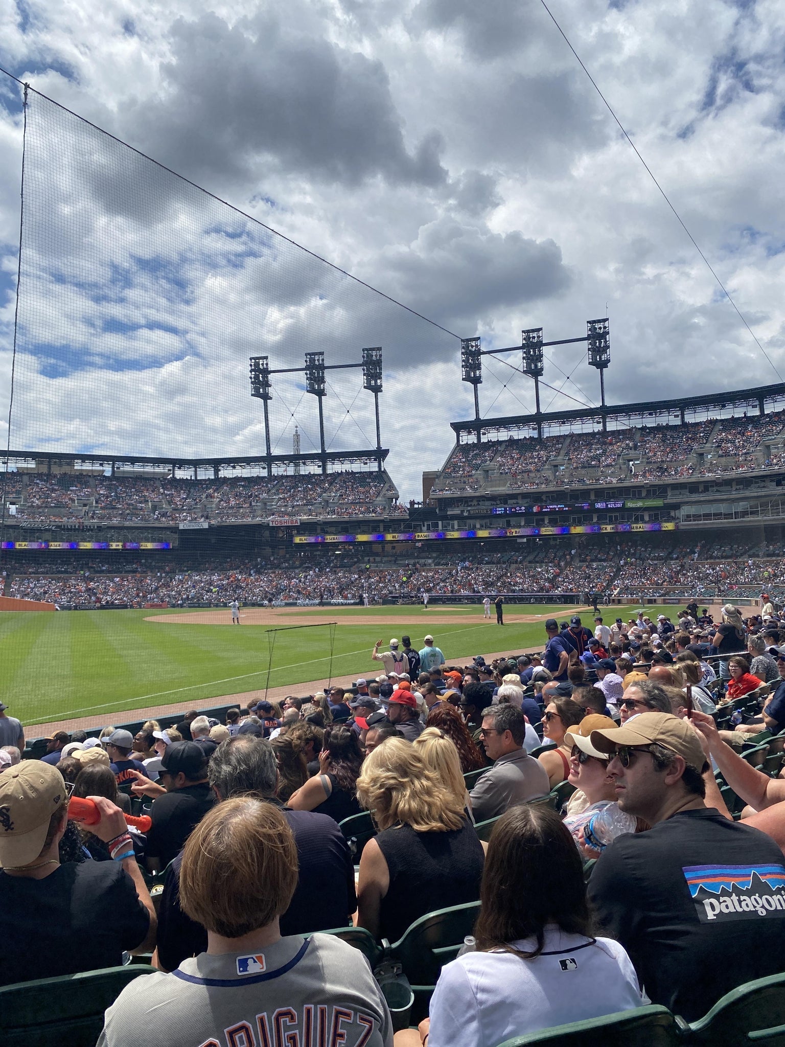 Real Fan View taken from Section 141 at Comerica Park by Carolyn B