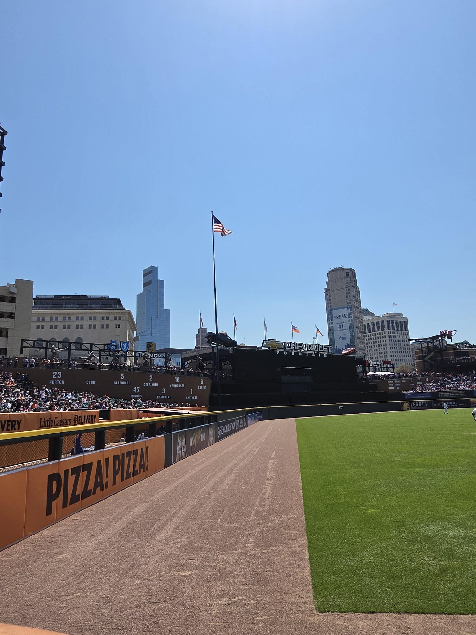 Real Fan View taken from Section 143 at Comerica Park by Brian B