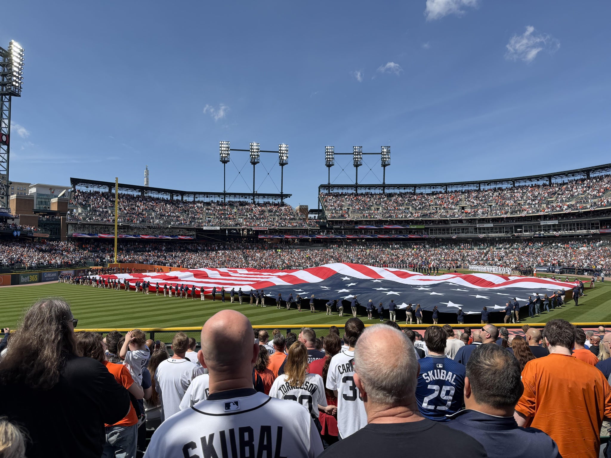 Vue réelle des fans prise de la Section 150 au site Comerica Park par Kelsey S