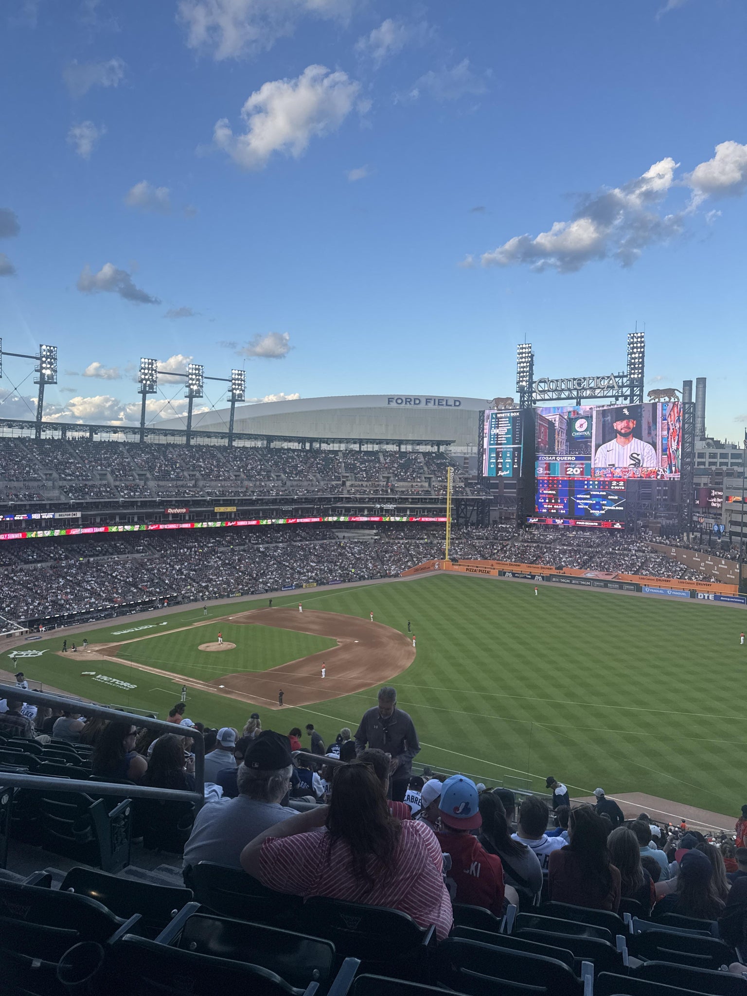 Real Fan View taken from Section 215 at Comerica Park by Elizabeth M