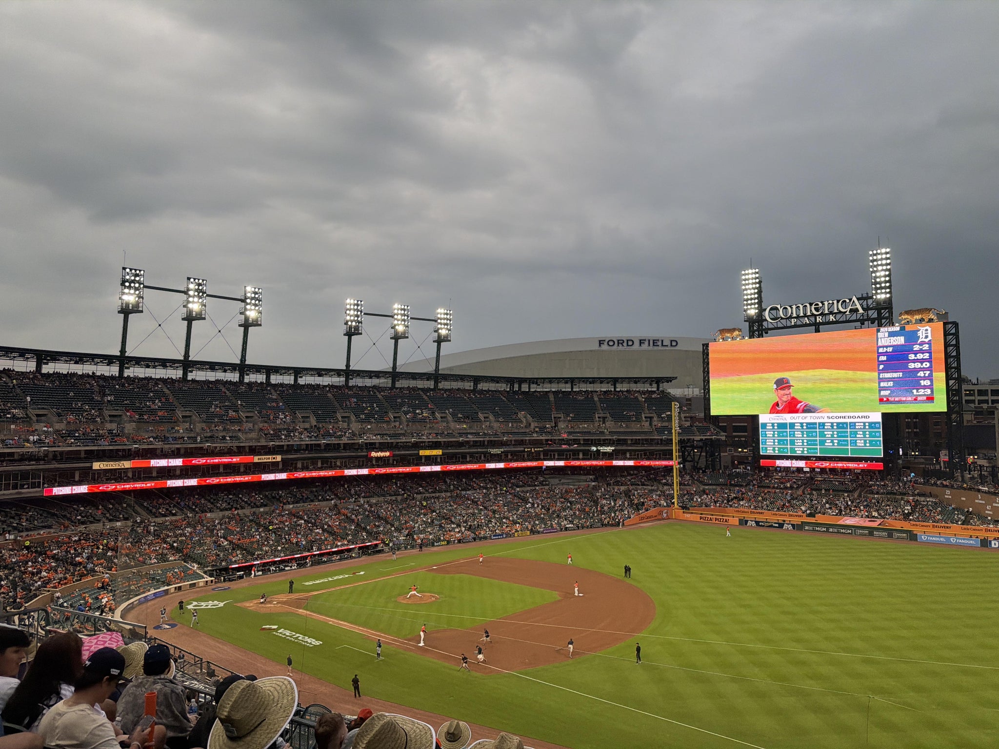 Real Fan View taken from Section 216 at Comerica Park by Marcus H