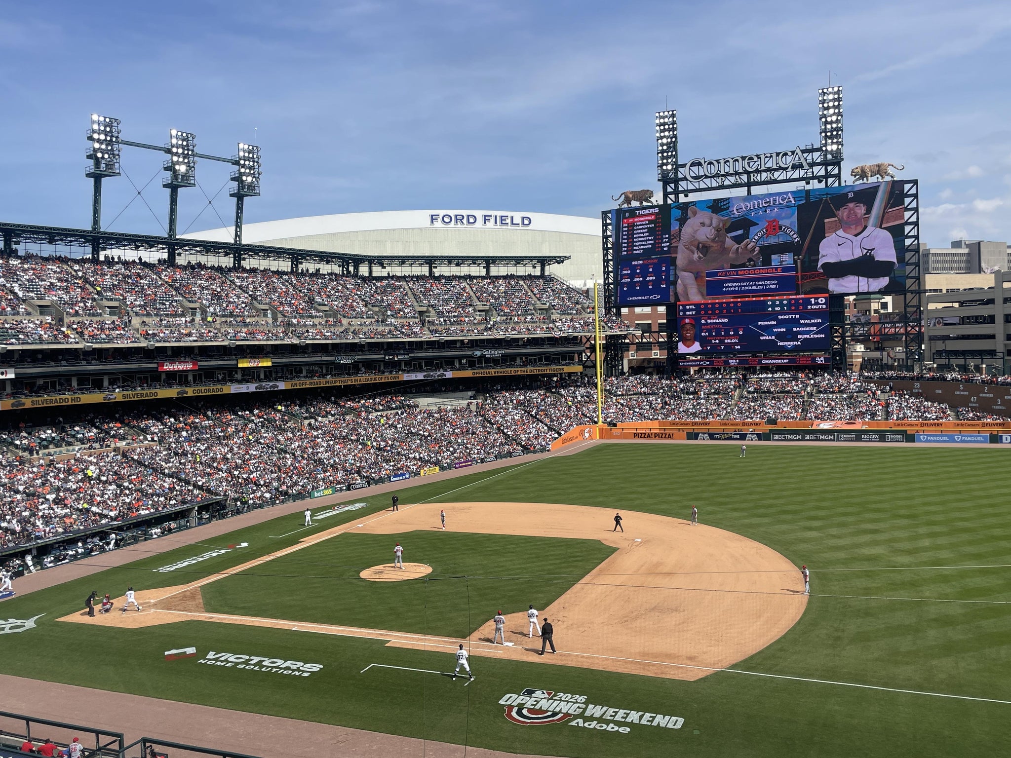 Real Fan View taken from Section 218 at Comerica Park by Nicole W