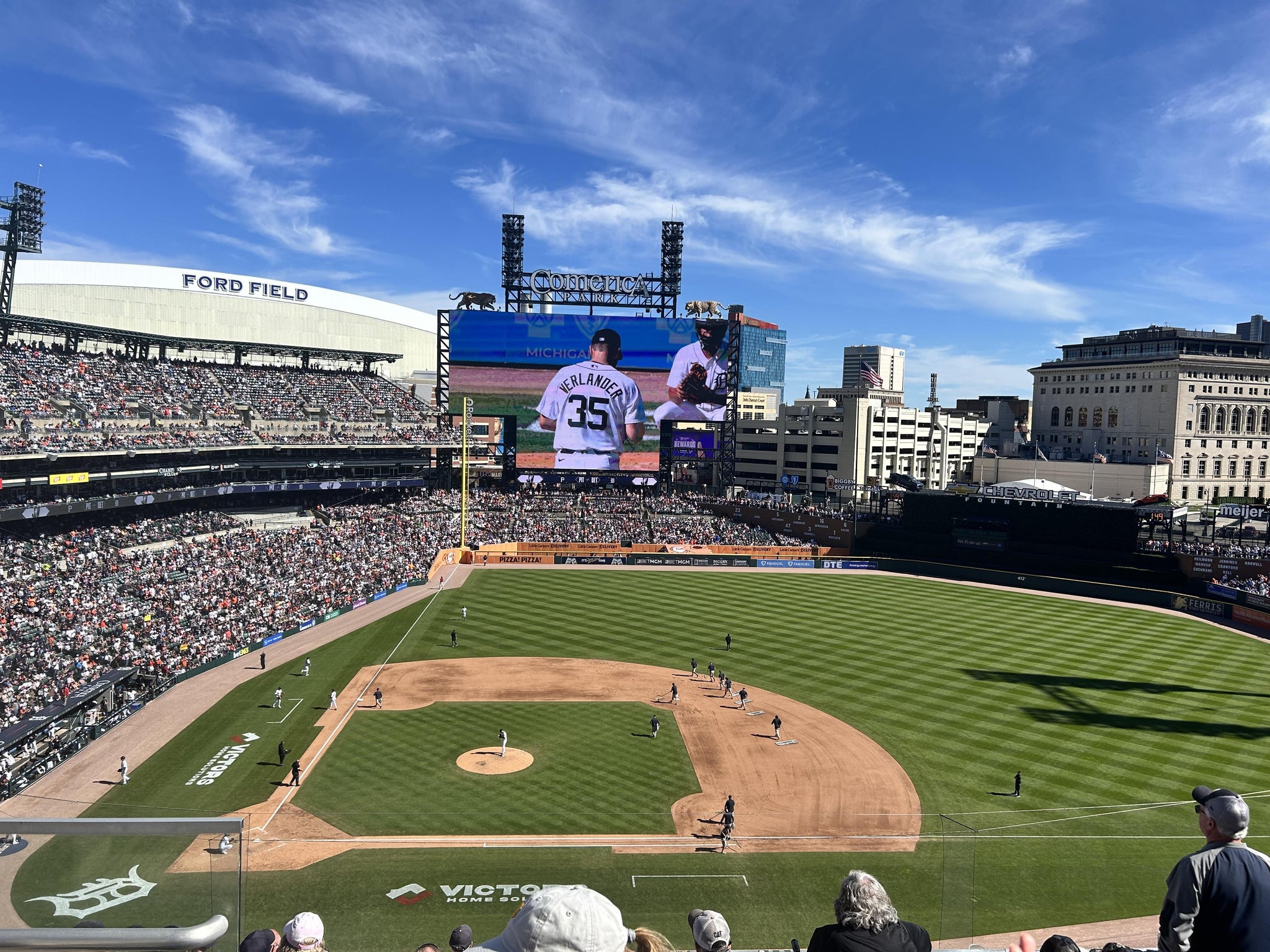 Vue réelle des fans prise de la Section 322 au site Comerica Park par Alexander L
