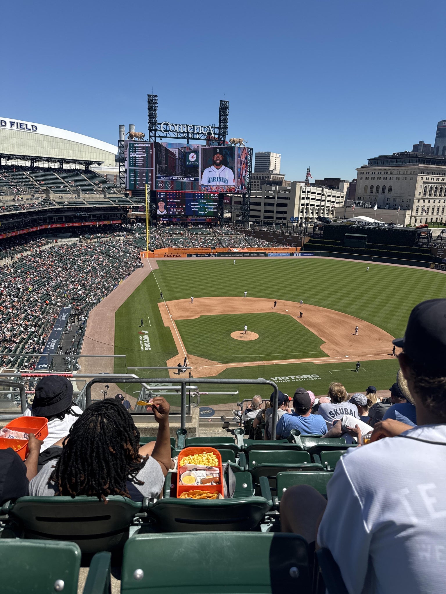 Real Fan View taken from Section 324 at Comerica Park by Carol U