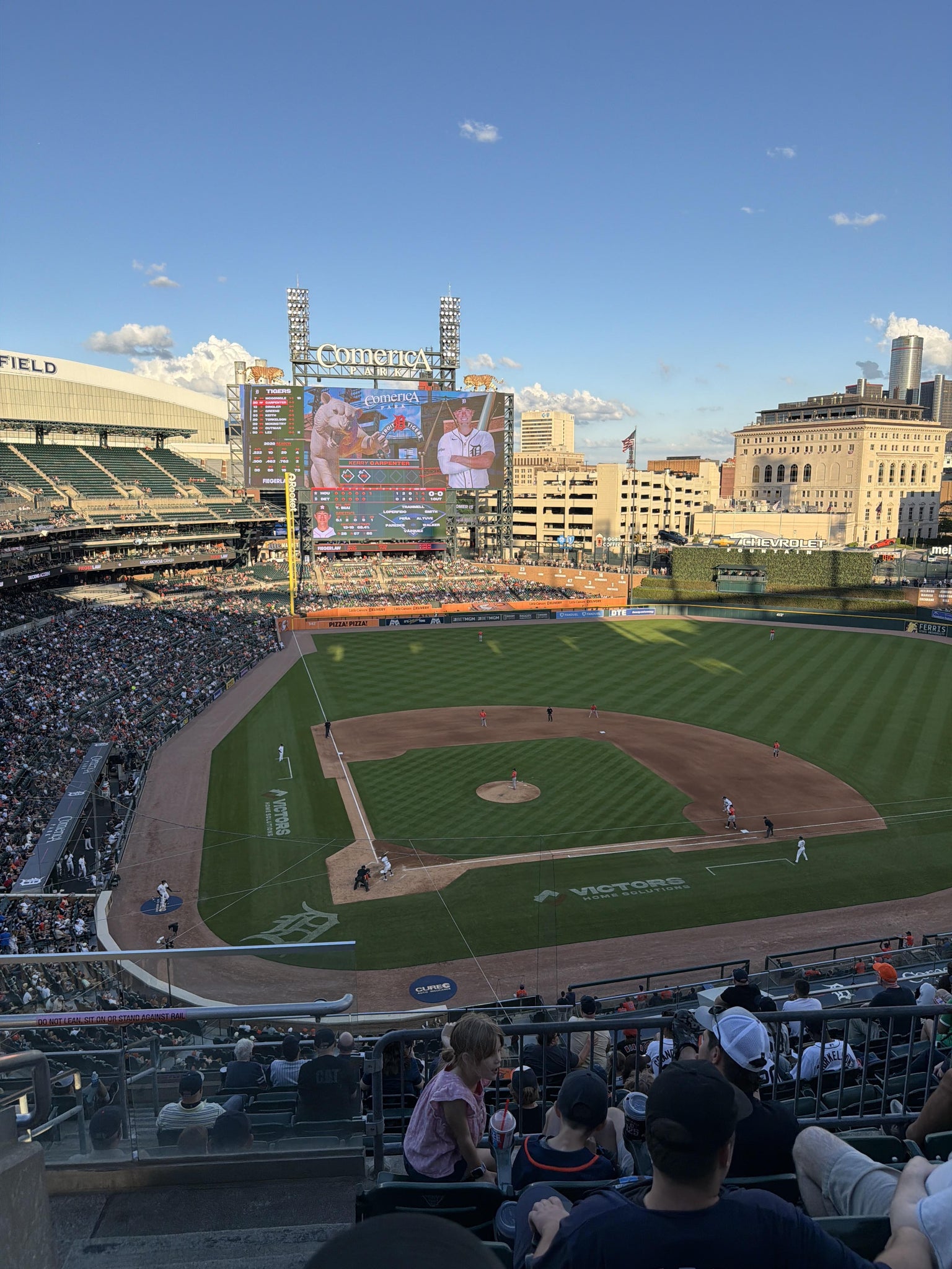 Vue réelle des fans prise de la Section 324 au site Comerica Park par Carrie A