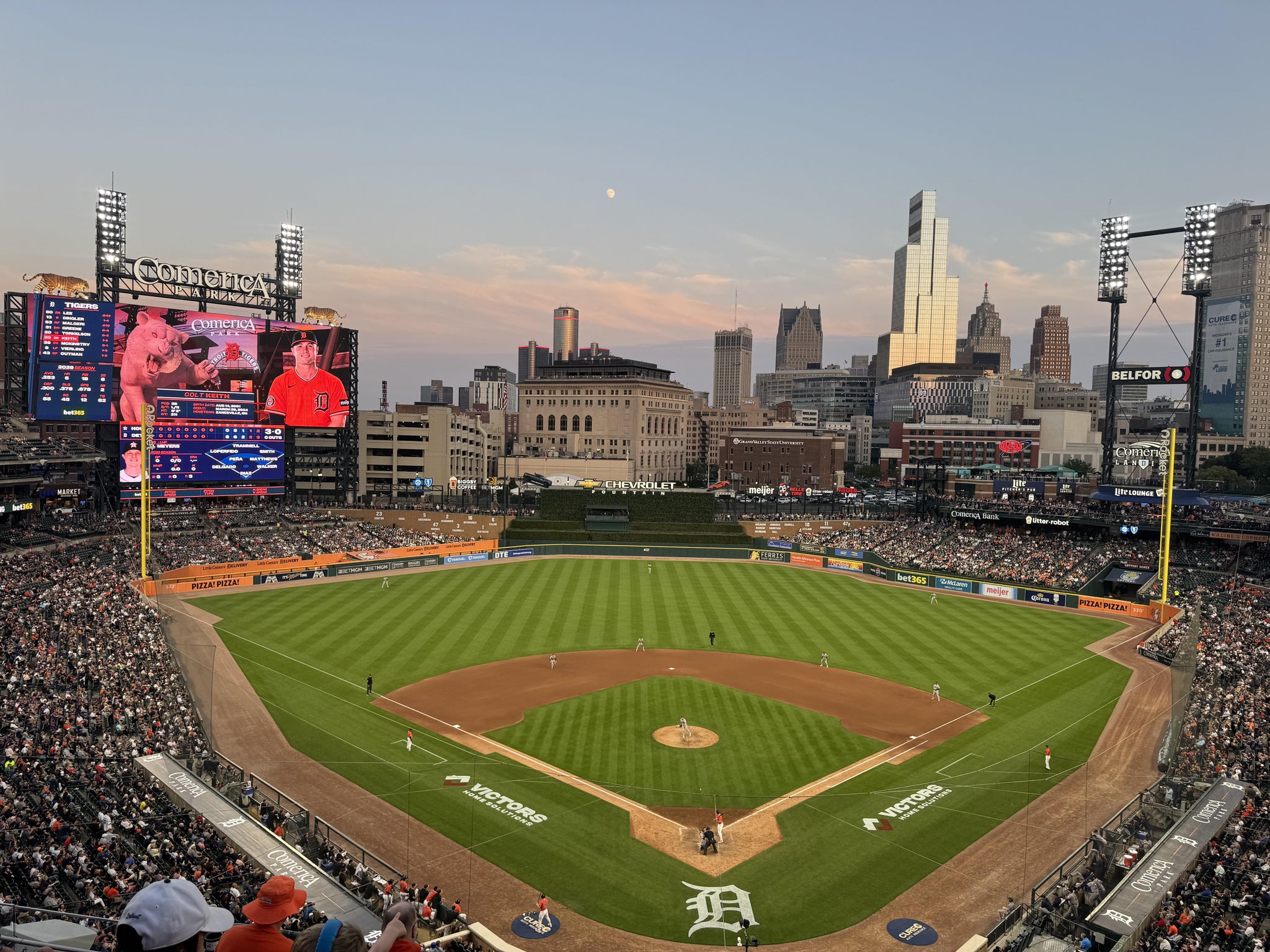 Real Fan View taken from Section 328 at Comerica Park by Brady M