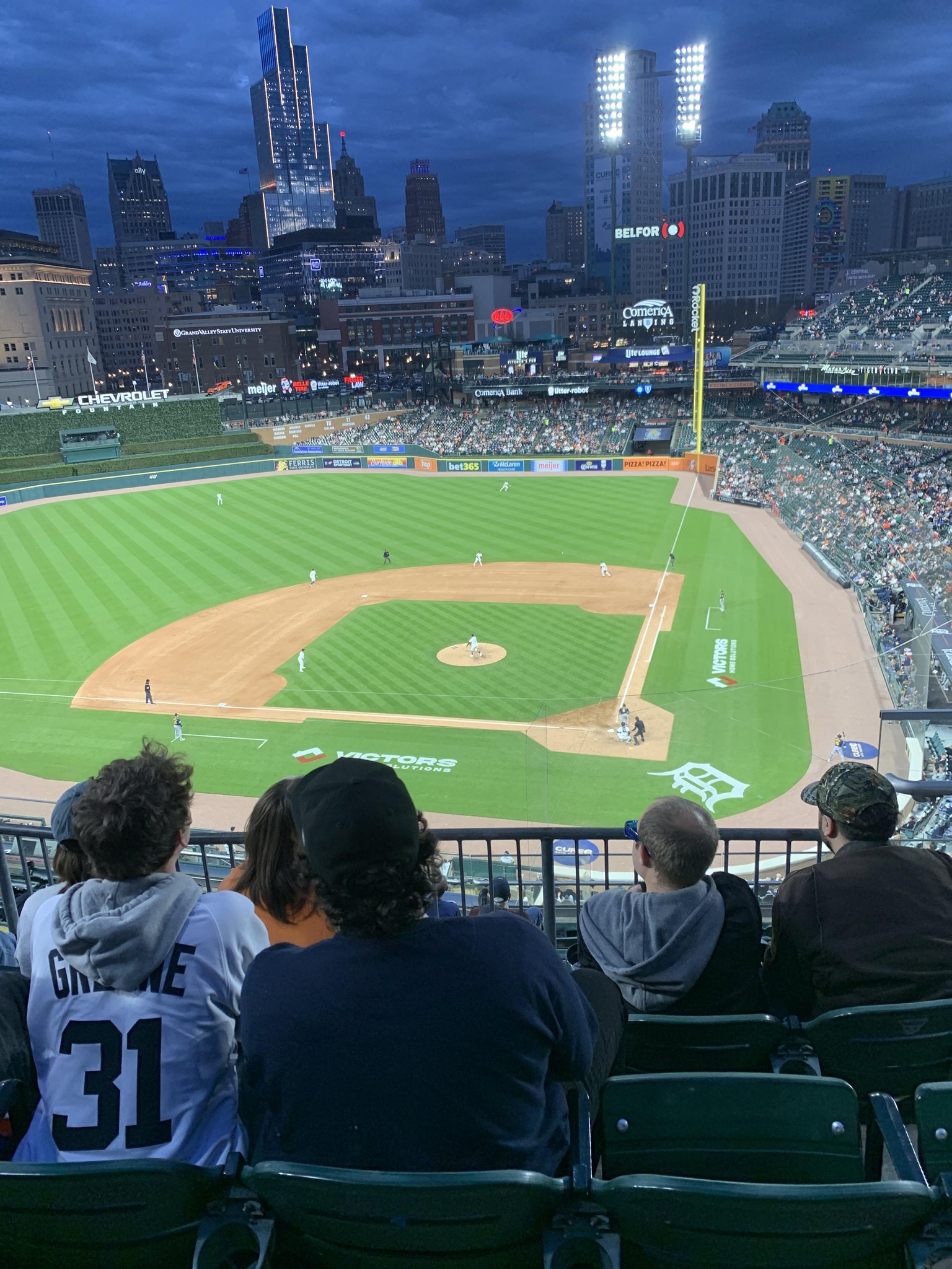Real Fan View taken from Section 331 at Comerica Park by Ralph C