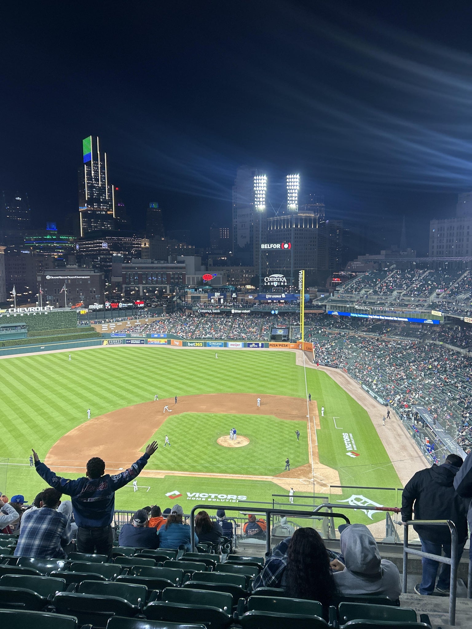 Real Fan View taken from Section 332 at Comerica Park by The summit at flagstaff F