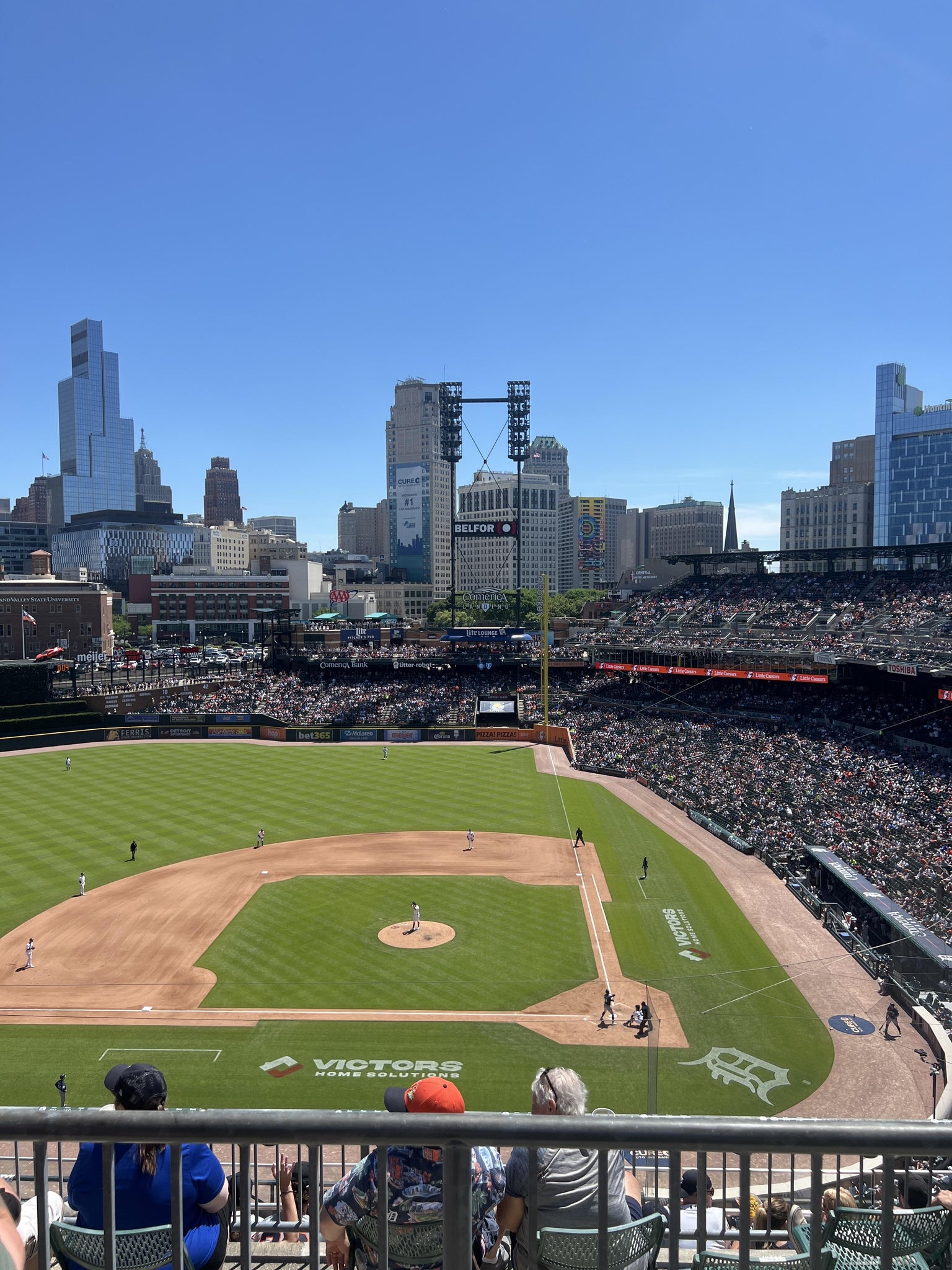 Real Fan View taken from Section 332 at Comerica Park by Andrew D